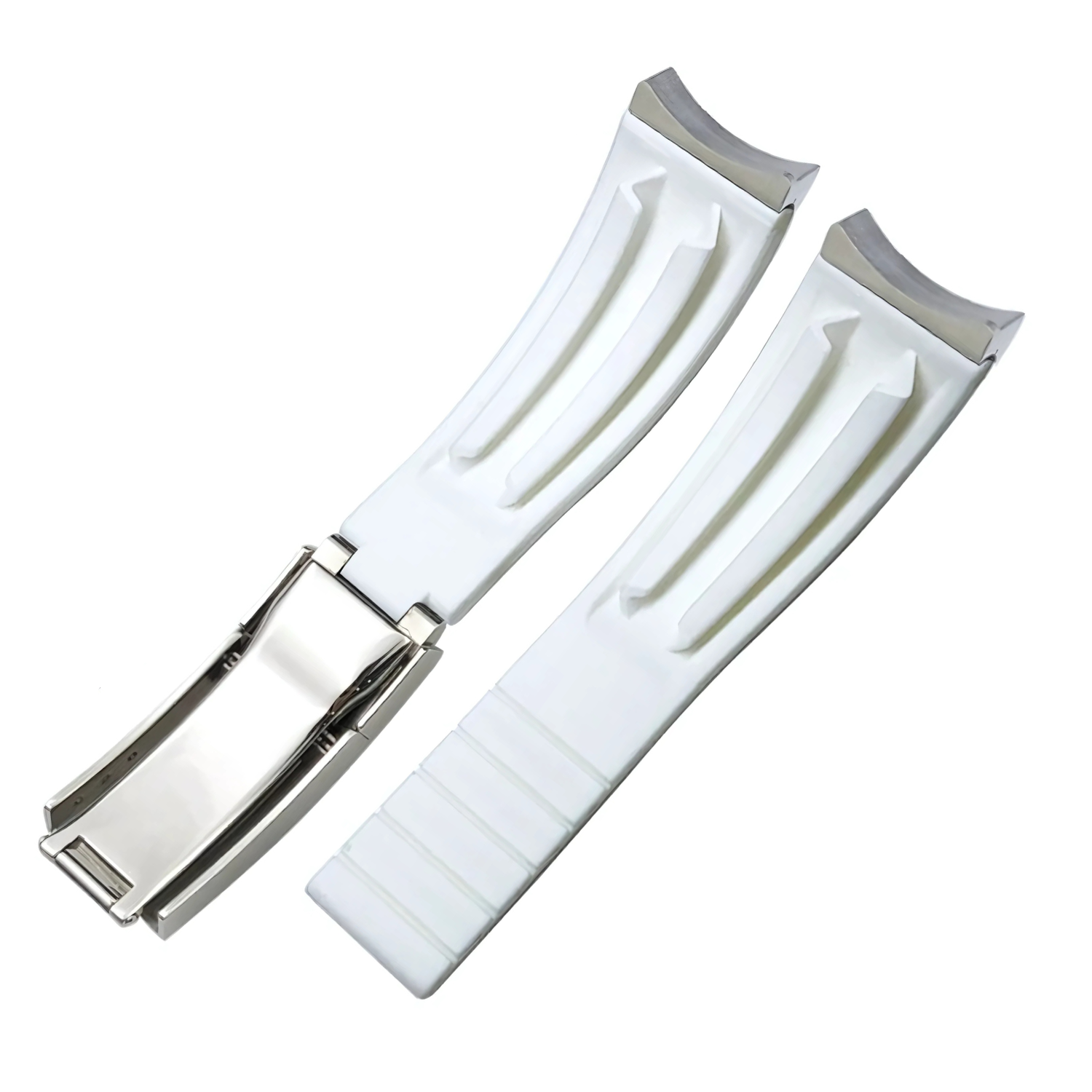 bracelet seiko mod caoutchouc blanc