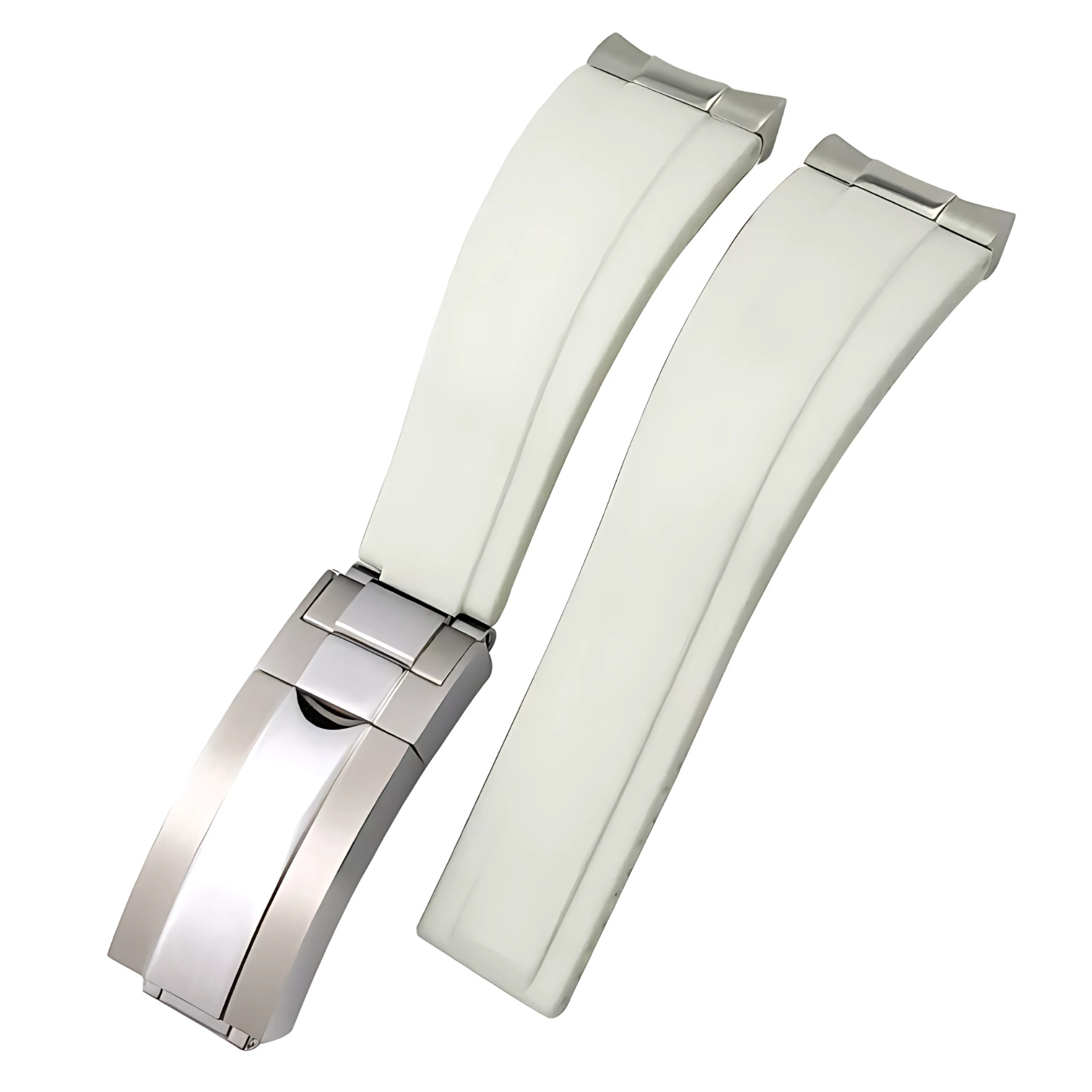 bracelet seiko mod caoutchouc blanc