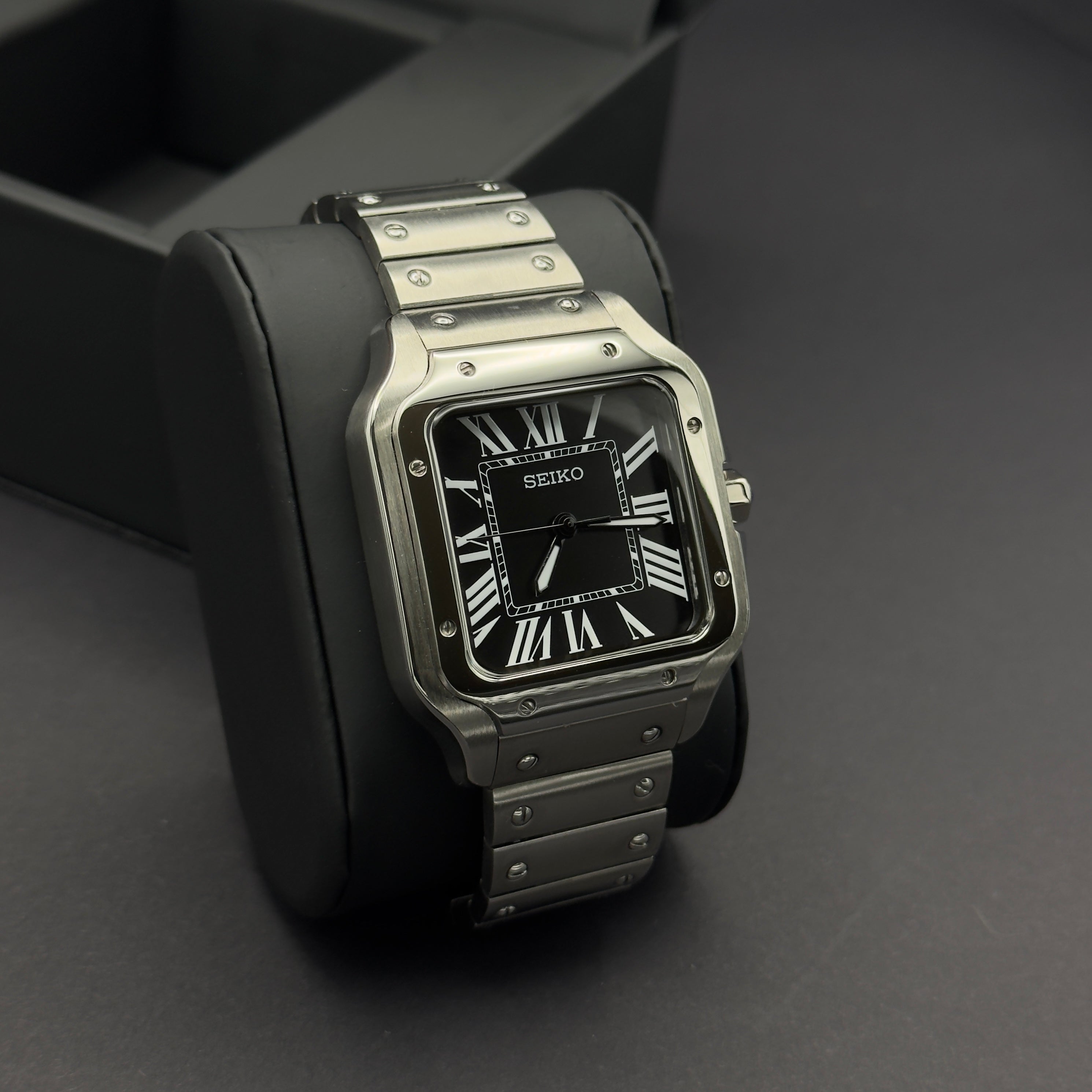 Seiko Cartier Santos Noir