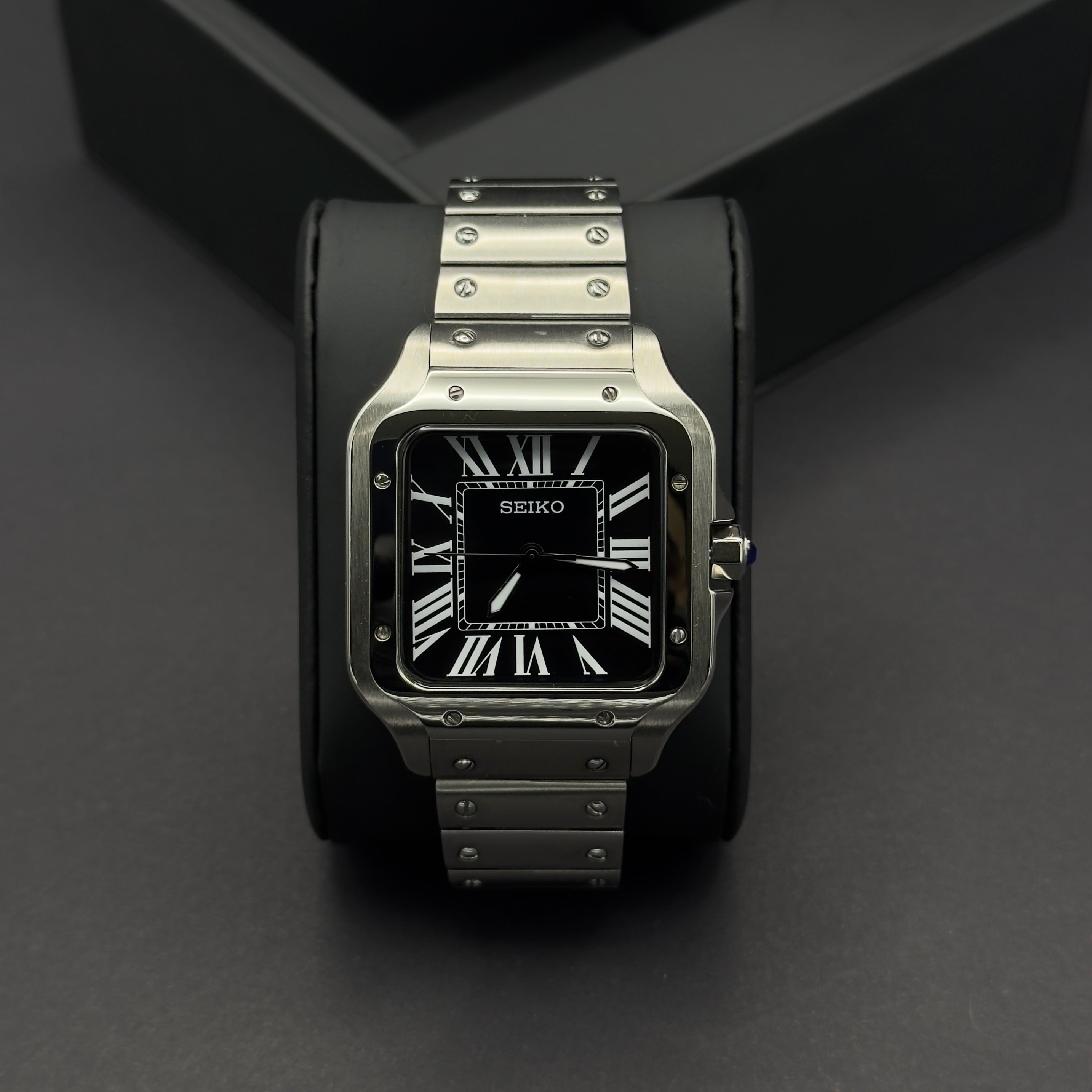 Seiko Cartier Santos Noir