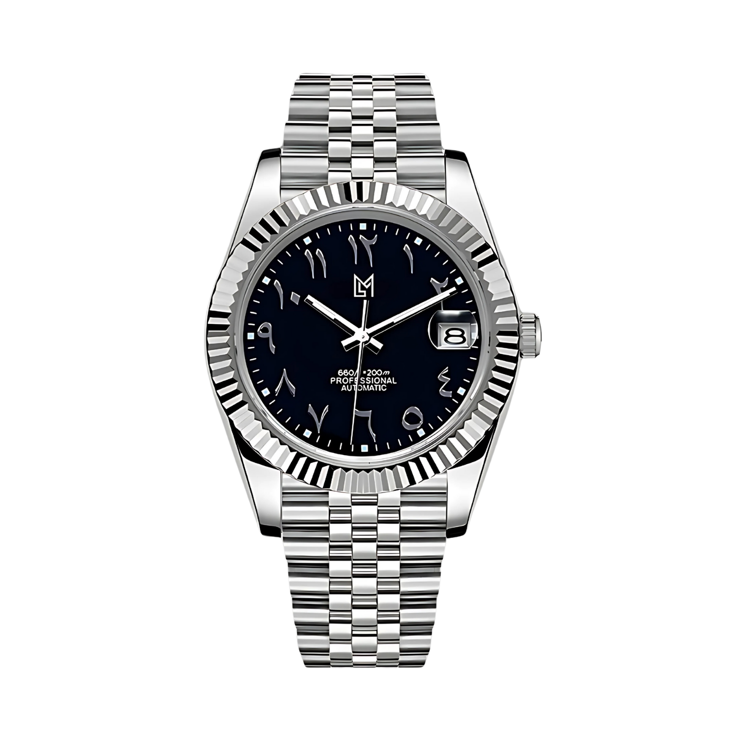 Mod Datejust Arabic Dial Noir
