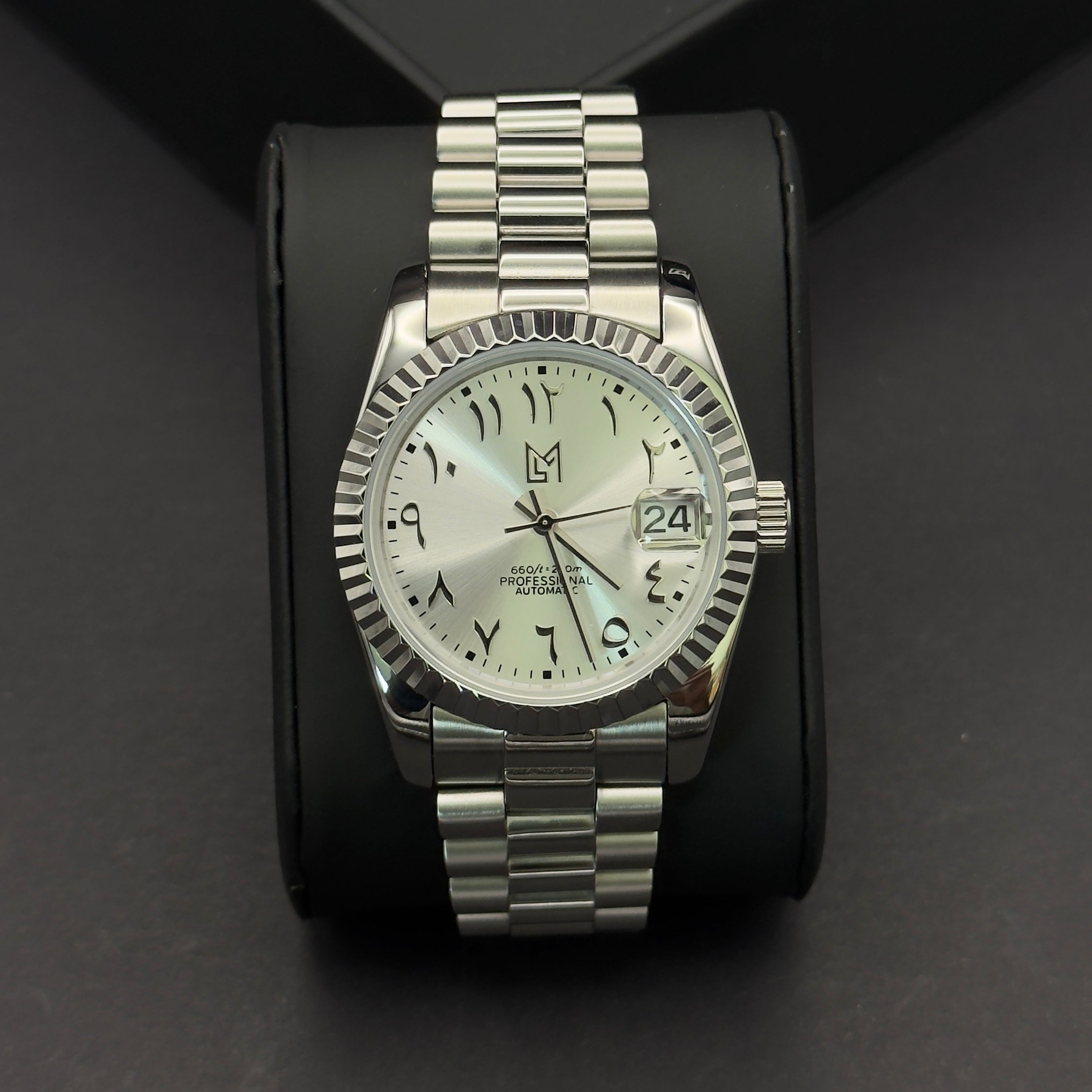 Seiko Mod Datejust Arabic Dial Gris