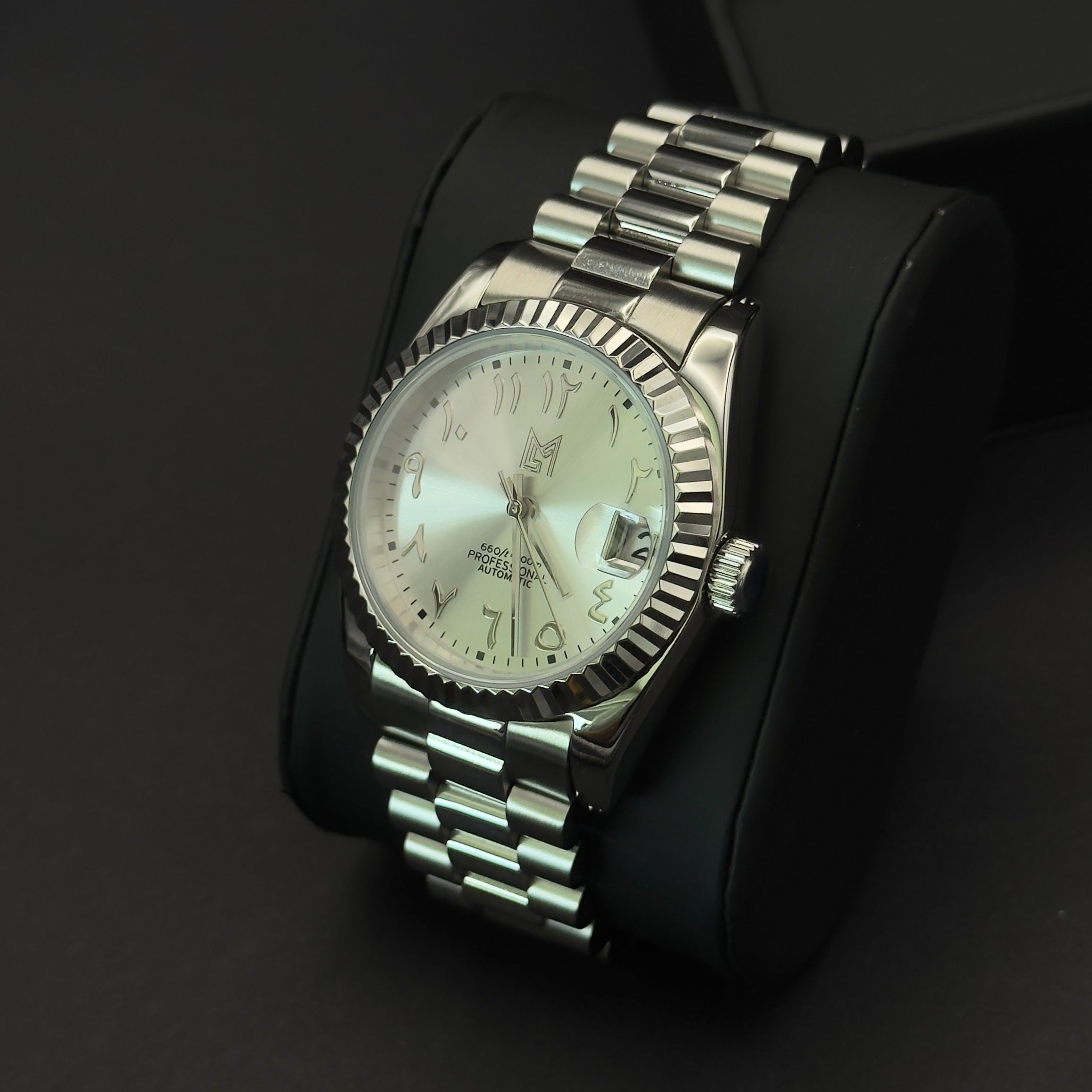 Seiko Mod Datejust Arabic Dial Gris
