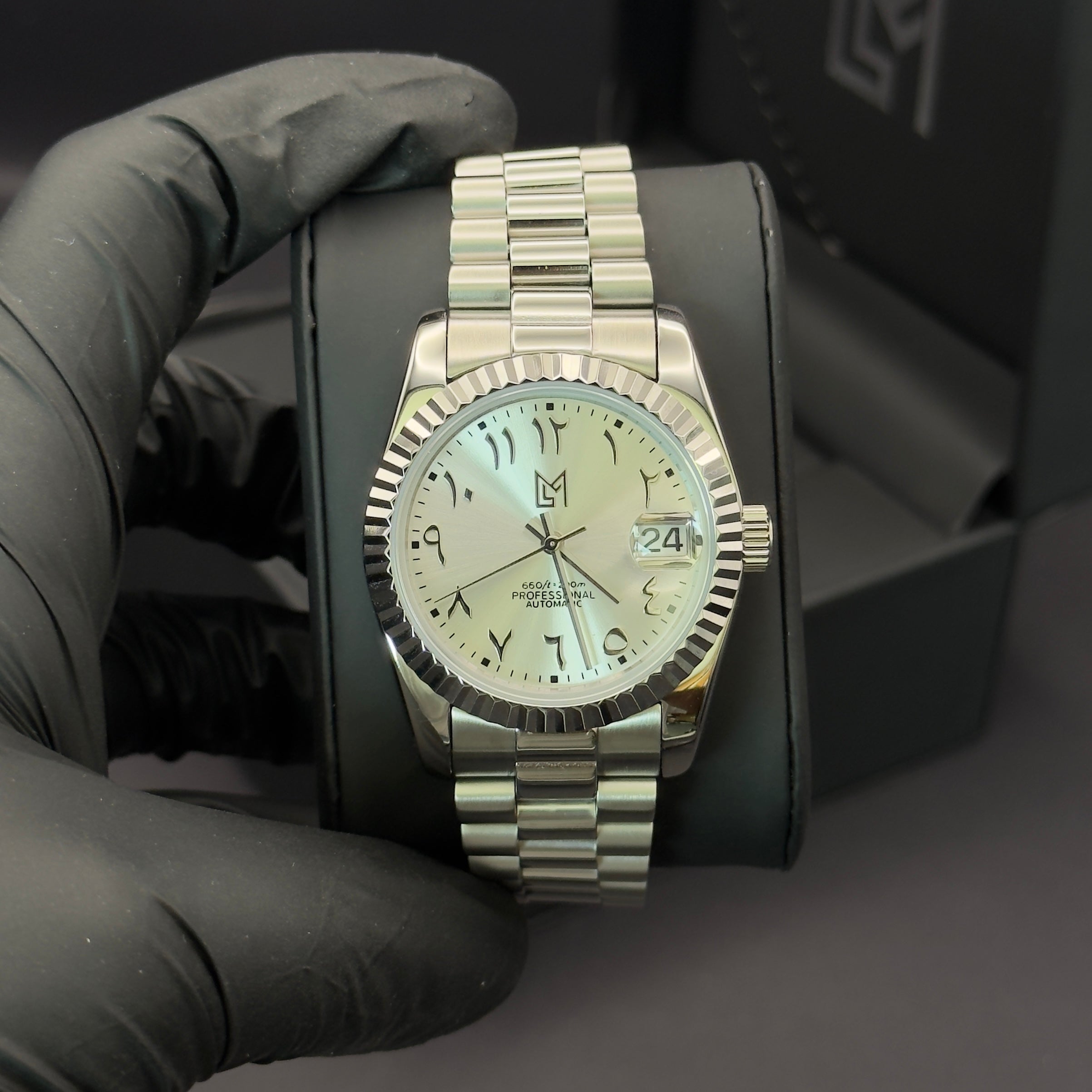 Seiko Mod Datejust Arabic Dial Gris