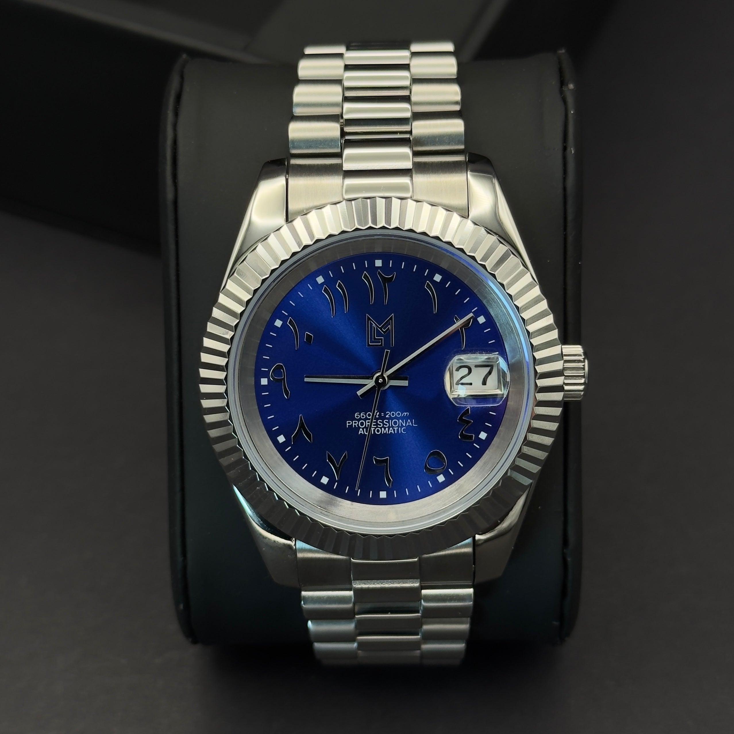 seiko arabic bleu