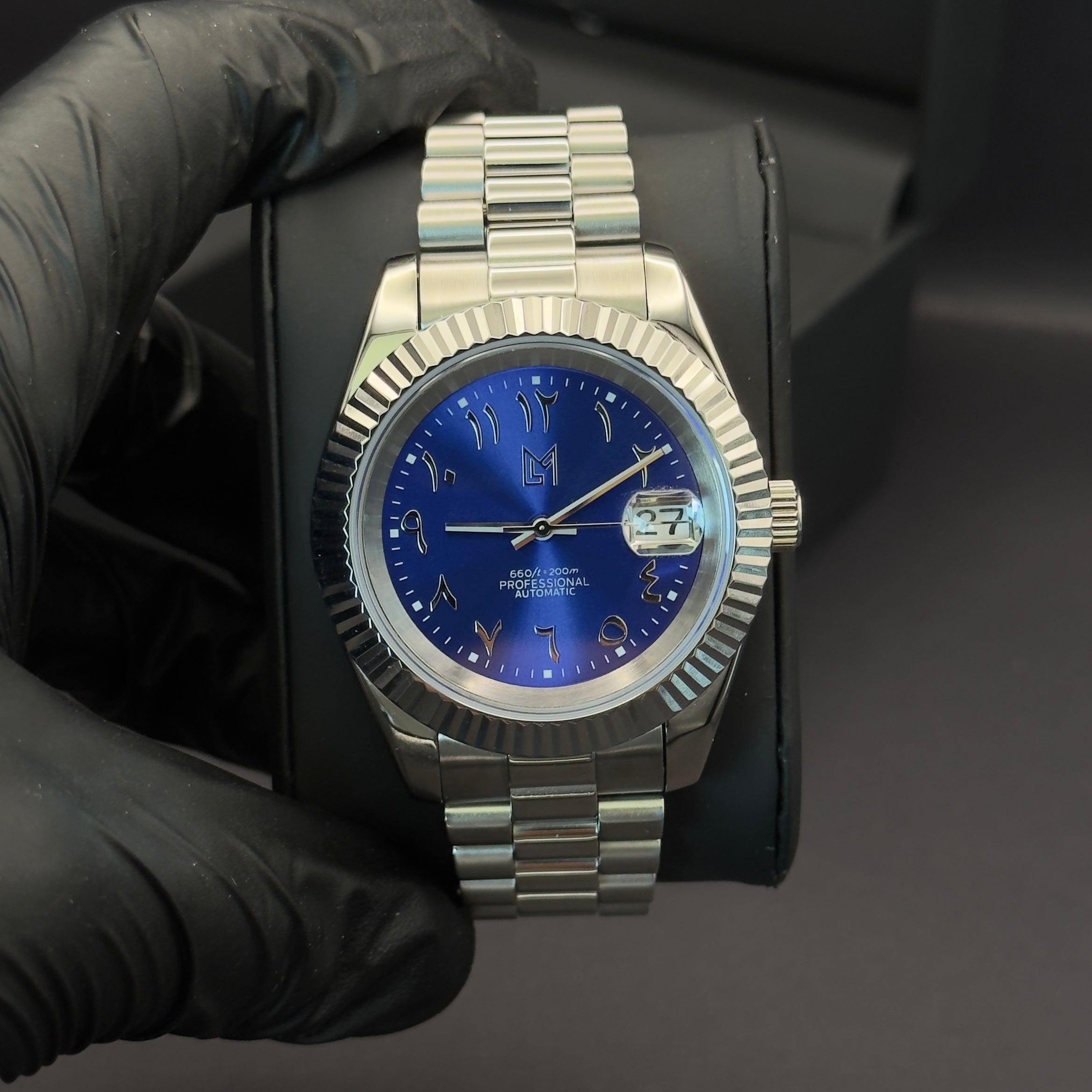 seiko chiffre arabe bleu
