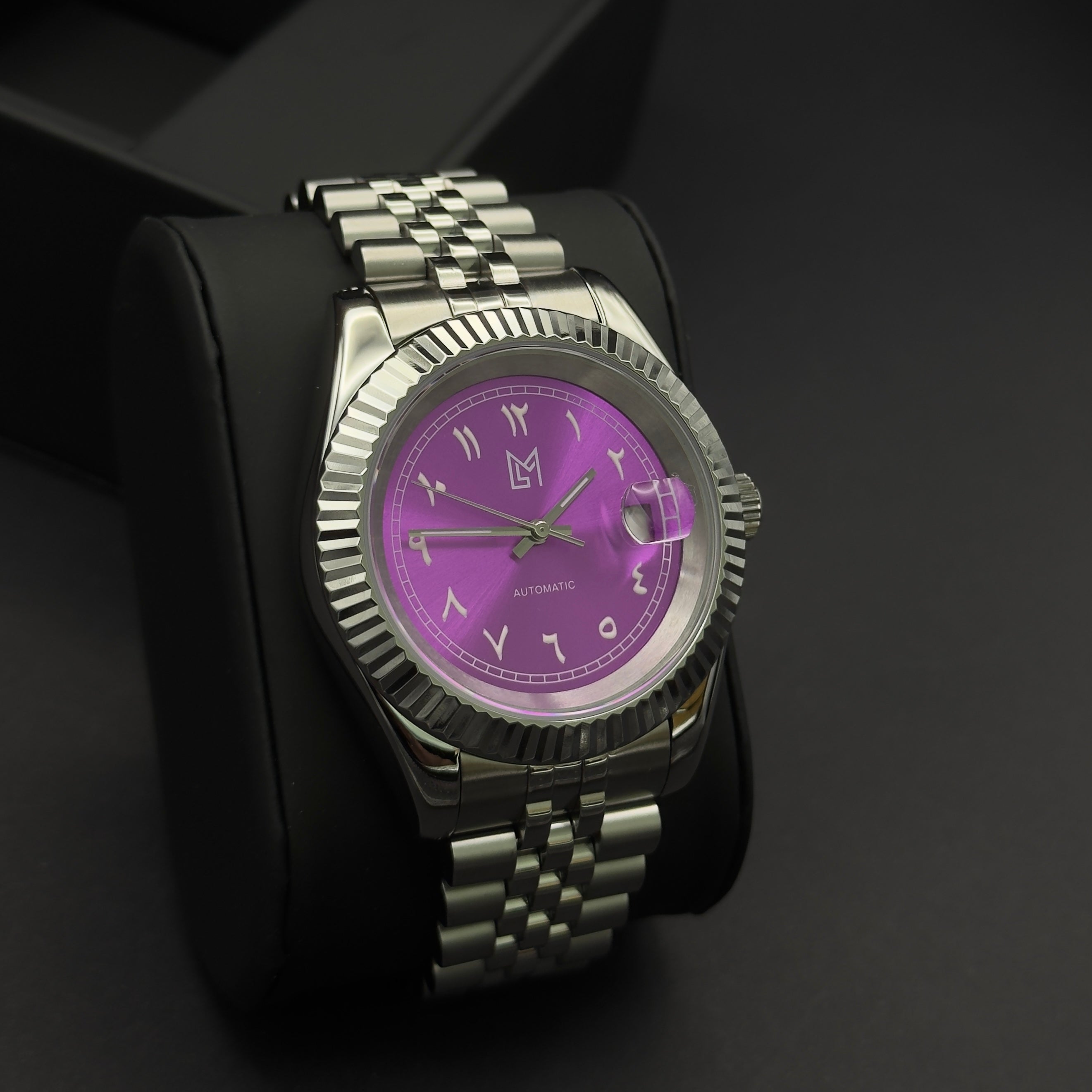 seiko arabic dial violet