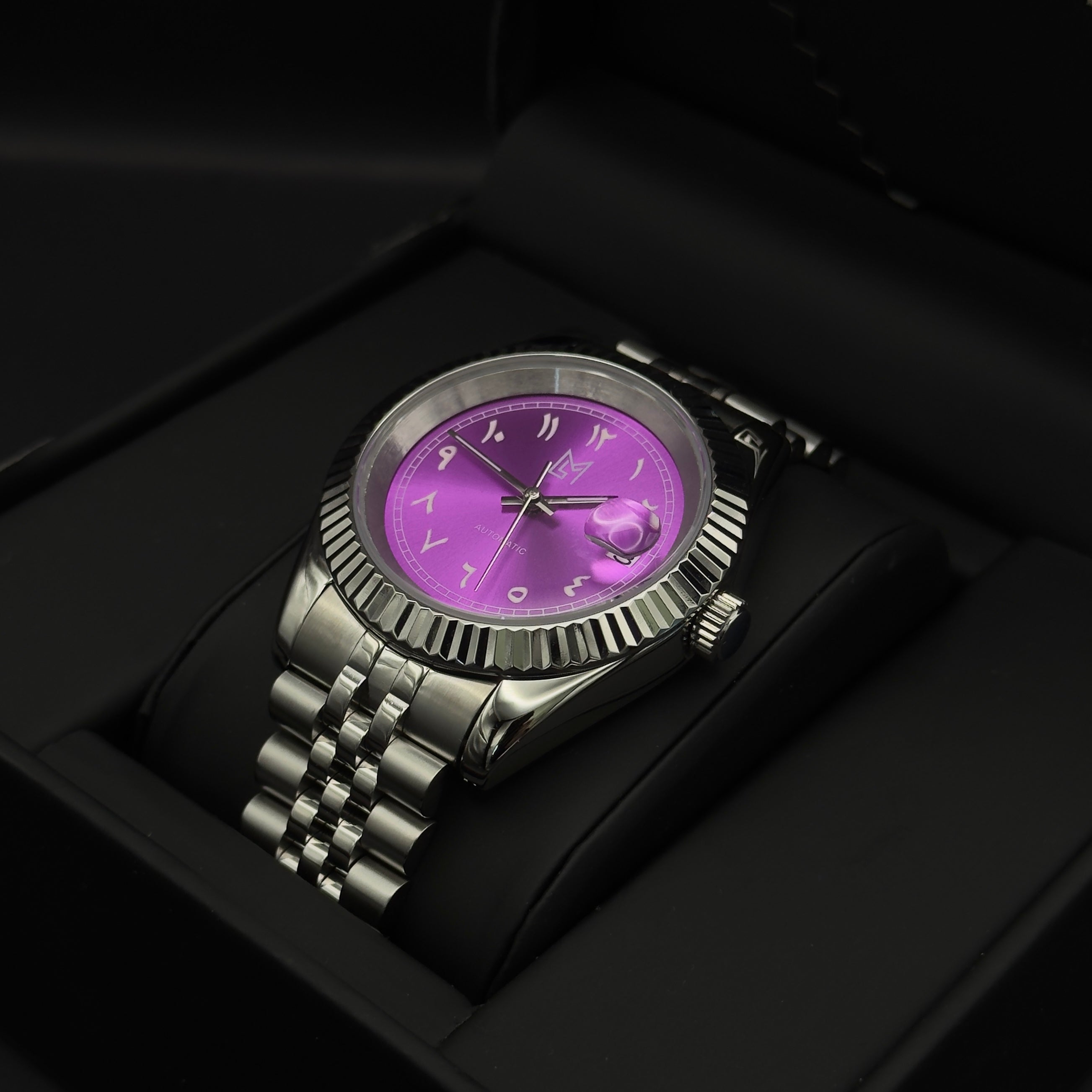 seiko arabic purple