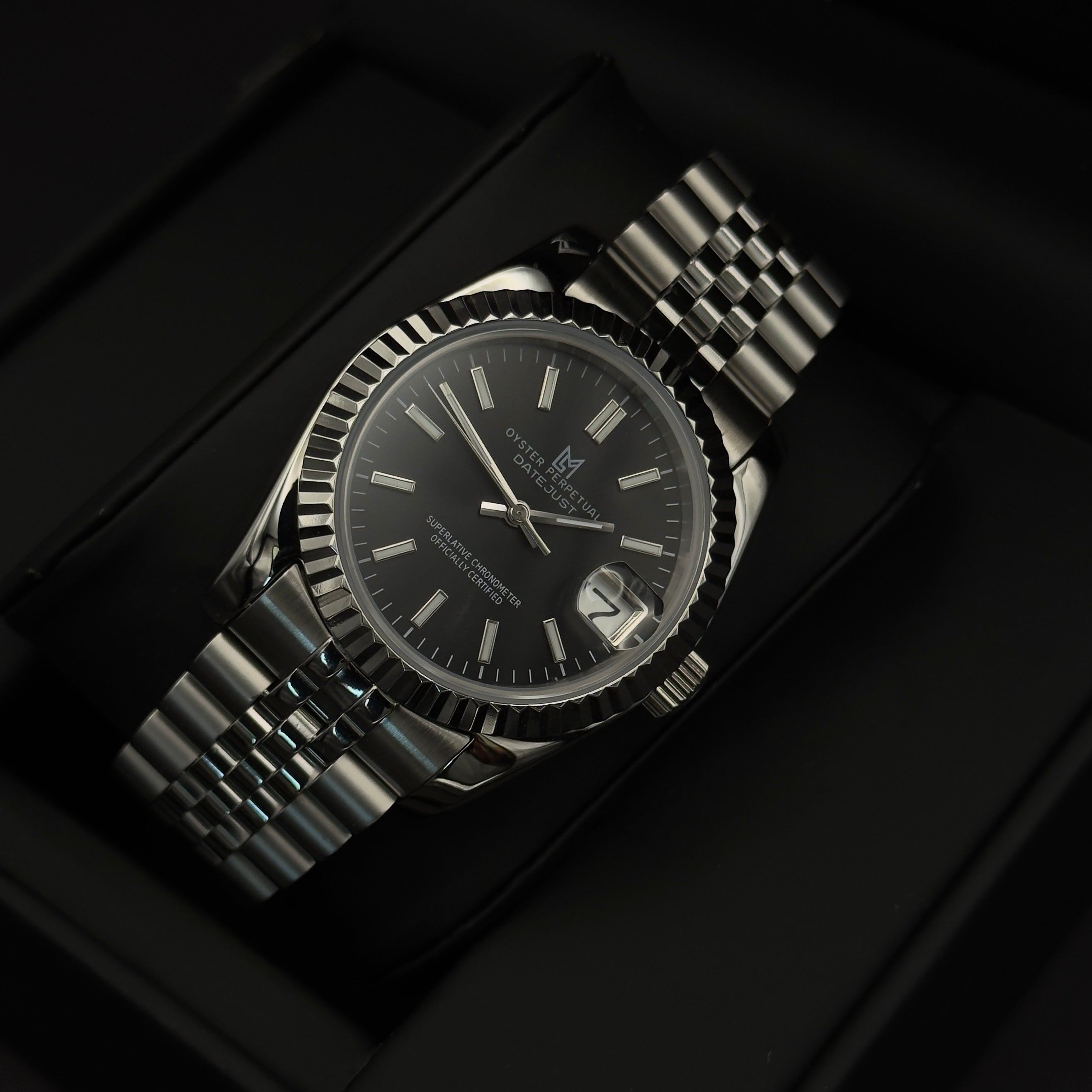 seiko datejust black