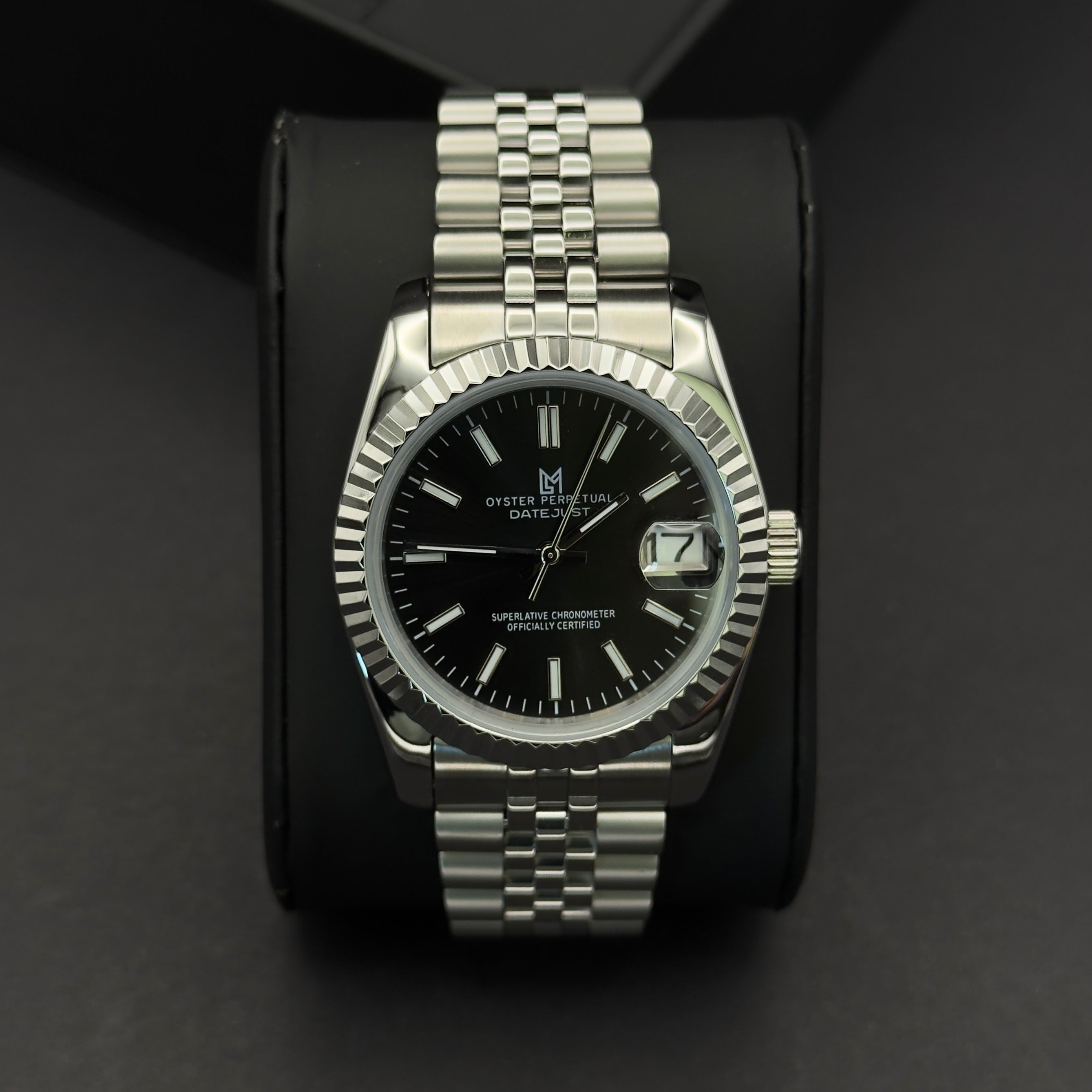 seiko datejust black