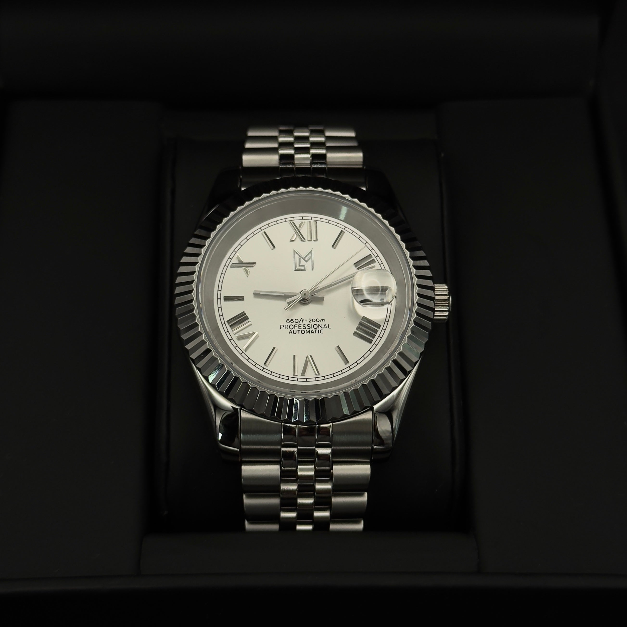 seiko grey roman numeral dial
