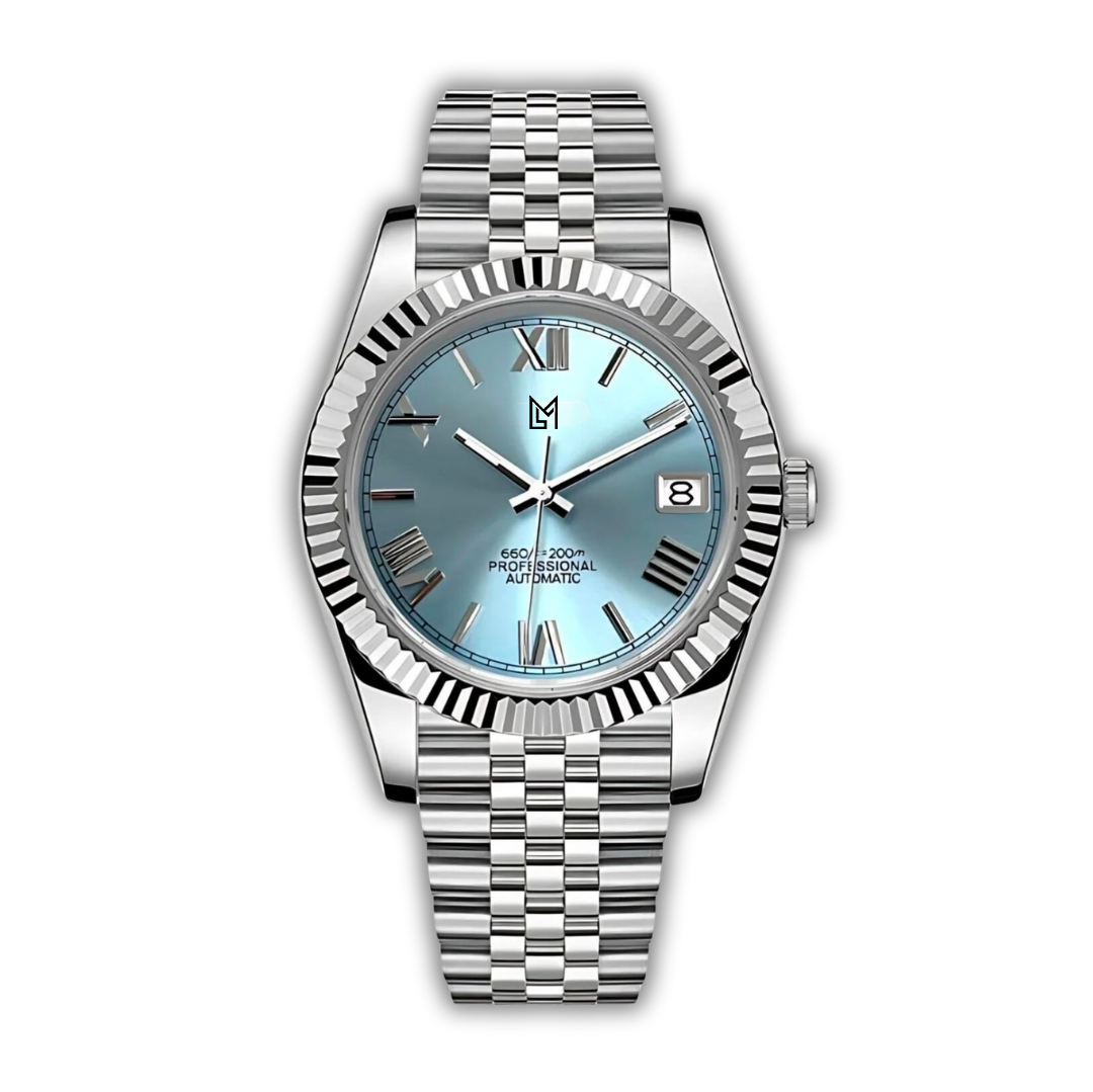 Mod Datejust Roman Dial Ice Blue