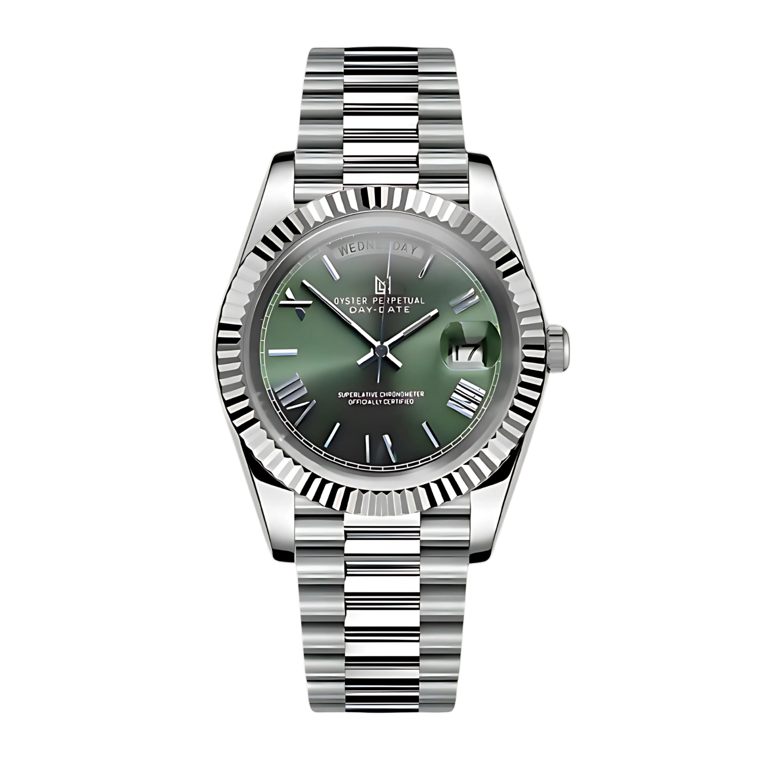 seiko day date green
