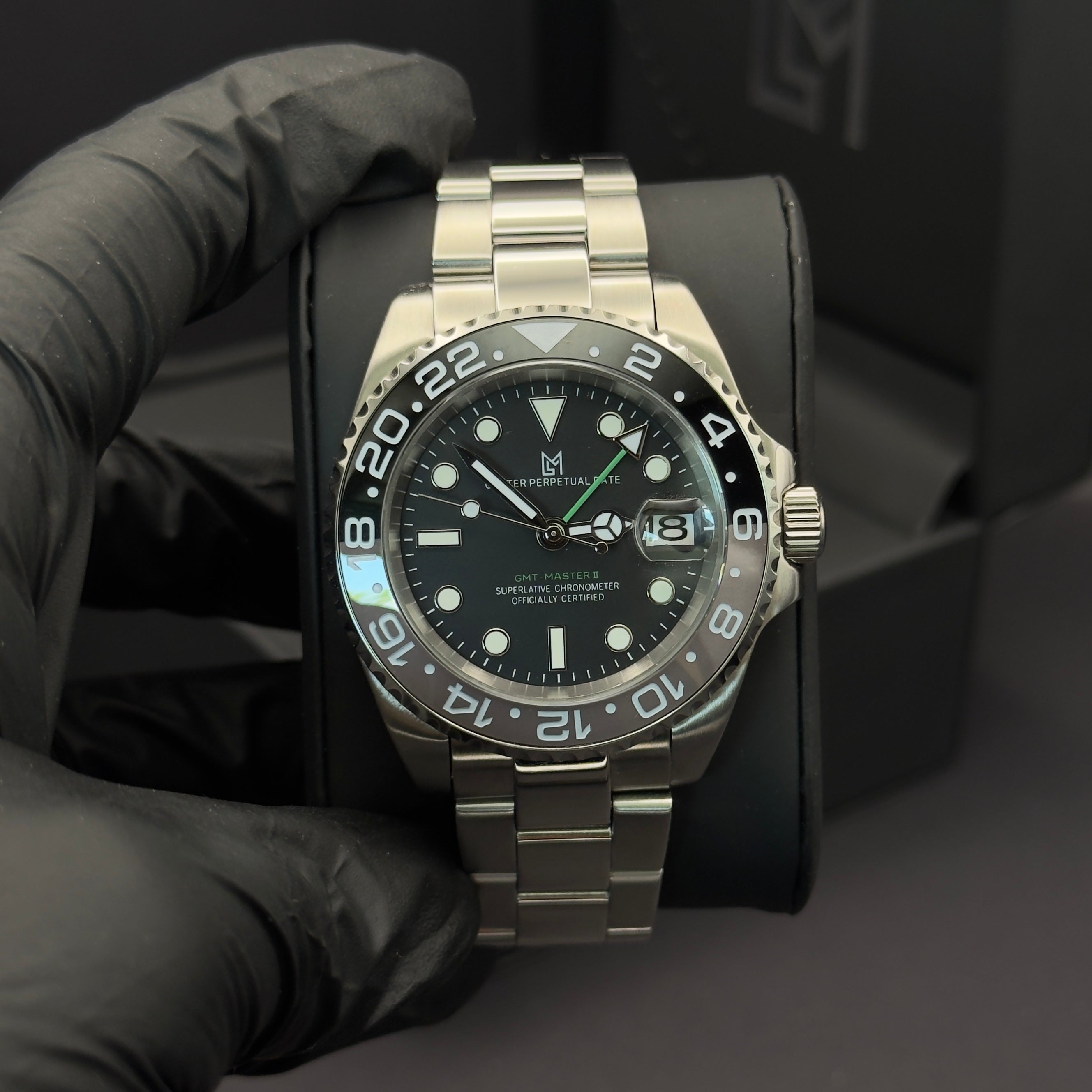 Seiko Mod GMT Master II Bruce Wayne NH34