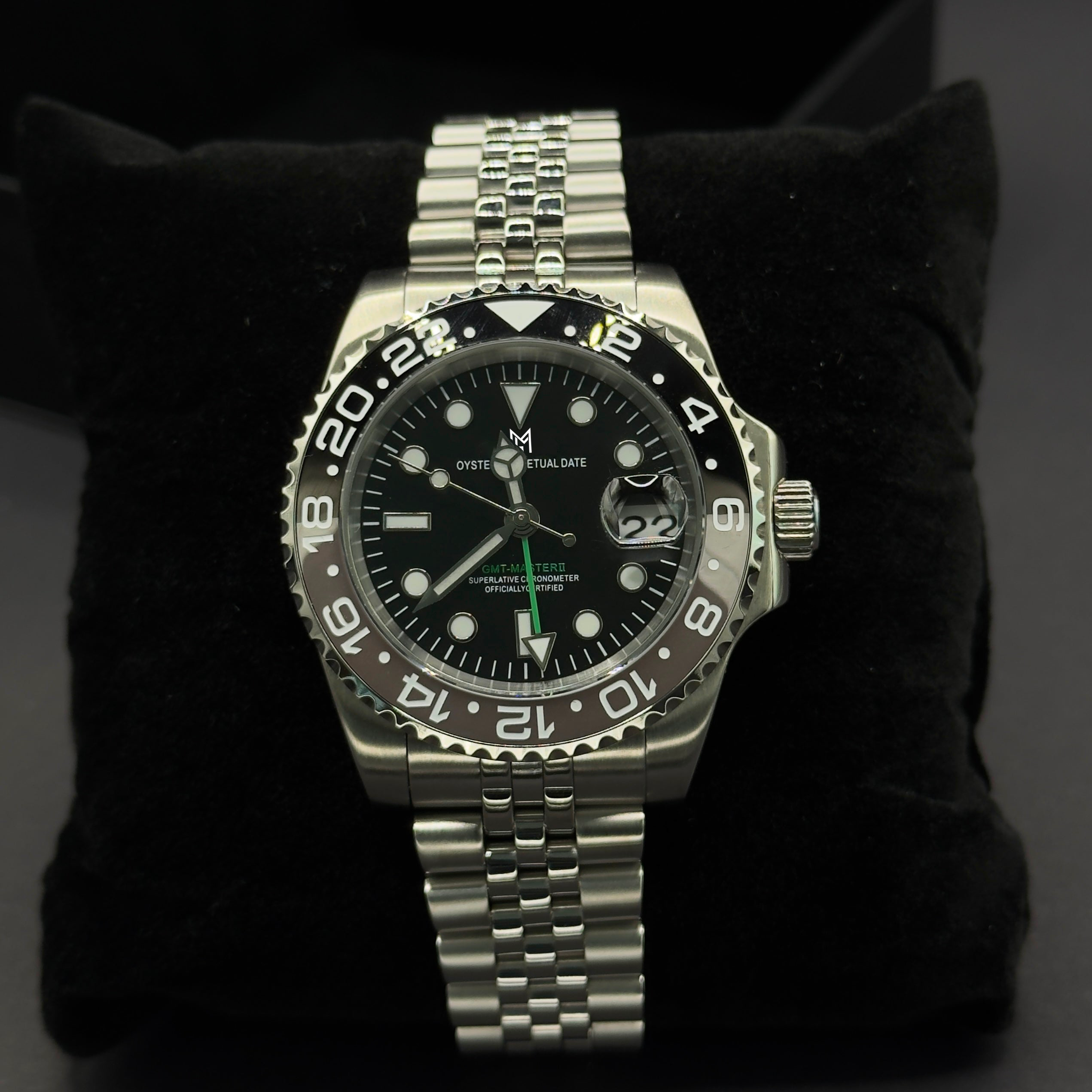 Seiko Mod GMT Master II Bruce Wayne NH34