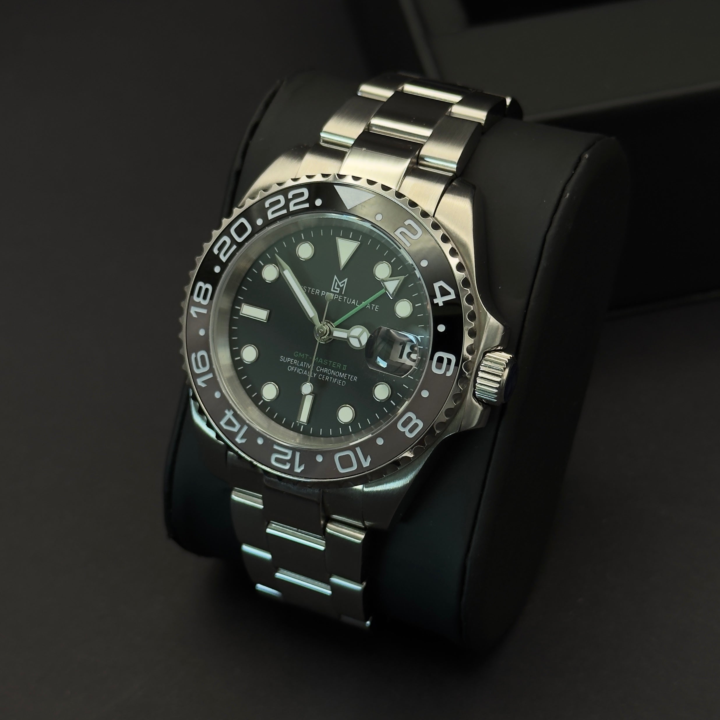 Seiko Mod GMT Master II Bruce Wayne NH34