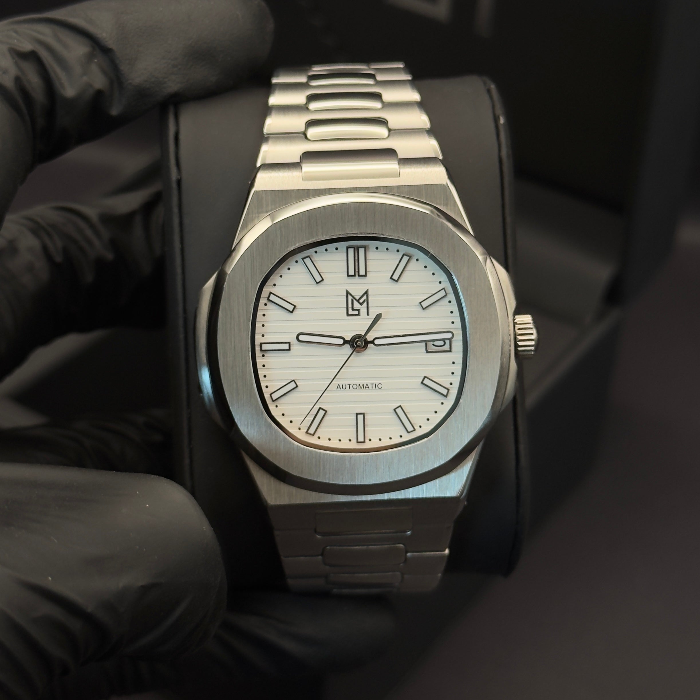 Seiko Mod Nautilus Blanche