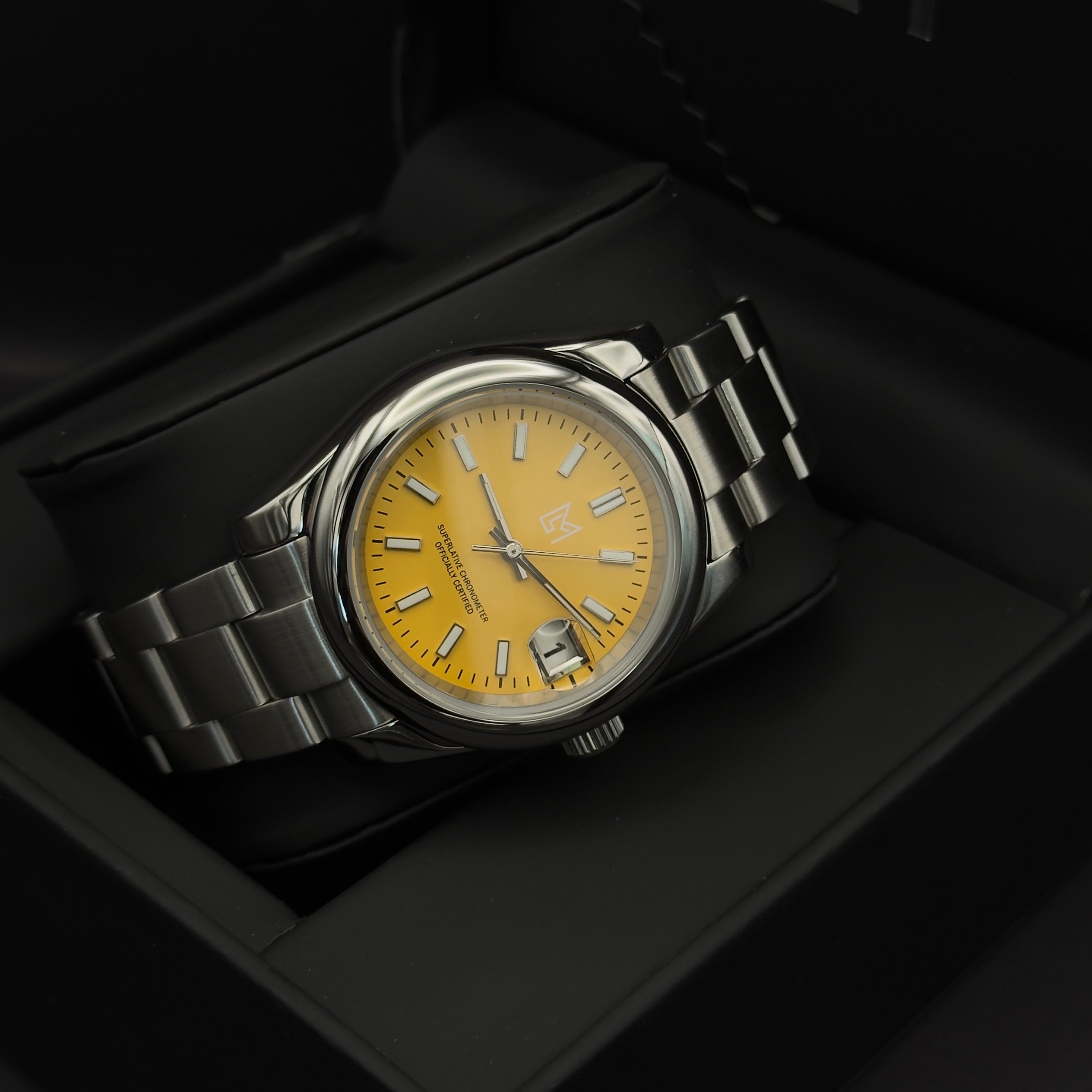 Seiko Mod Oyster Perpetual Orange