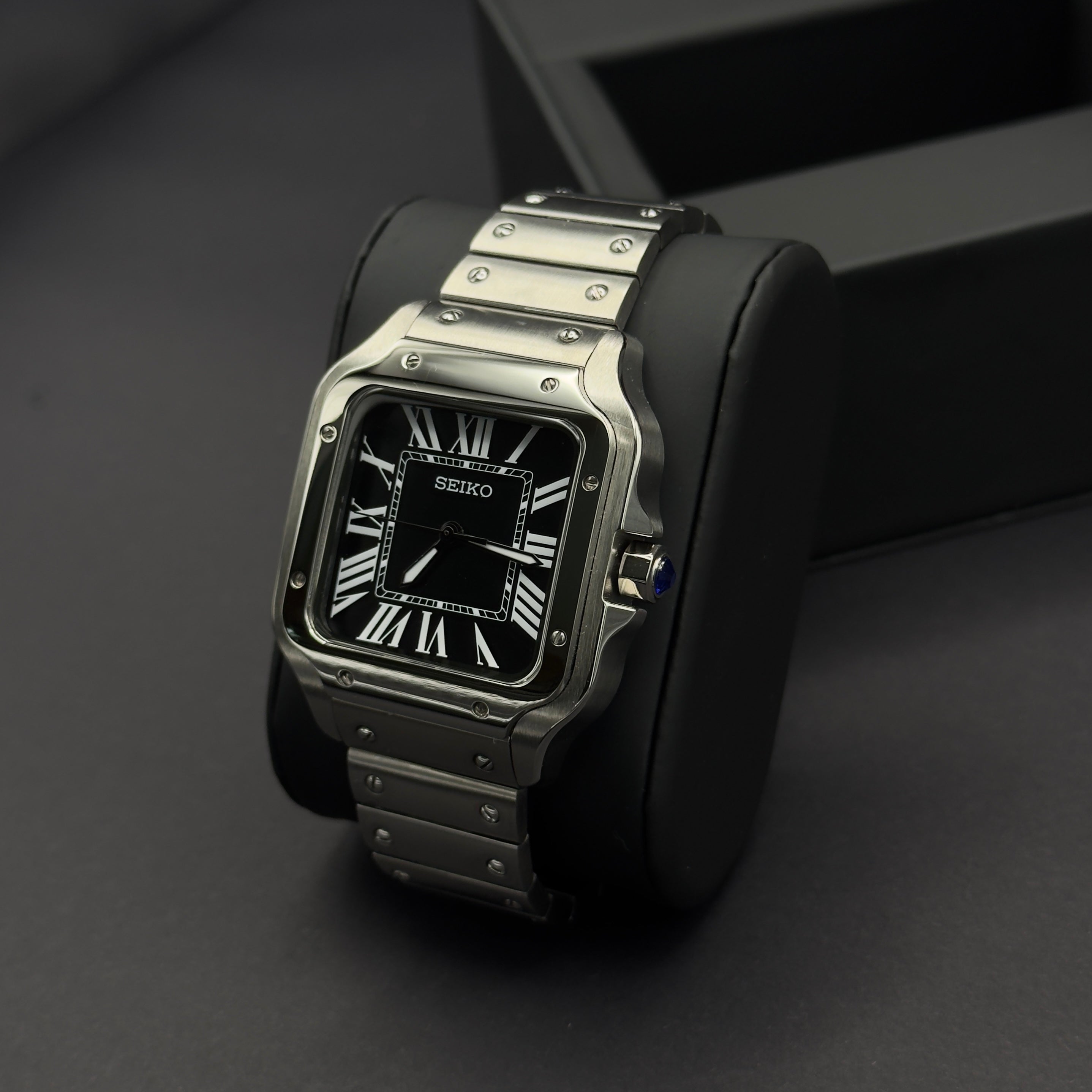 Seiko Cartier Santos Noir