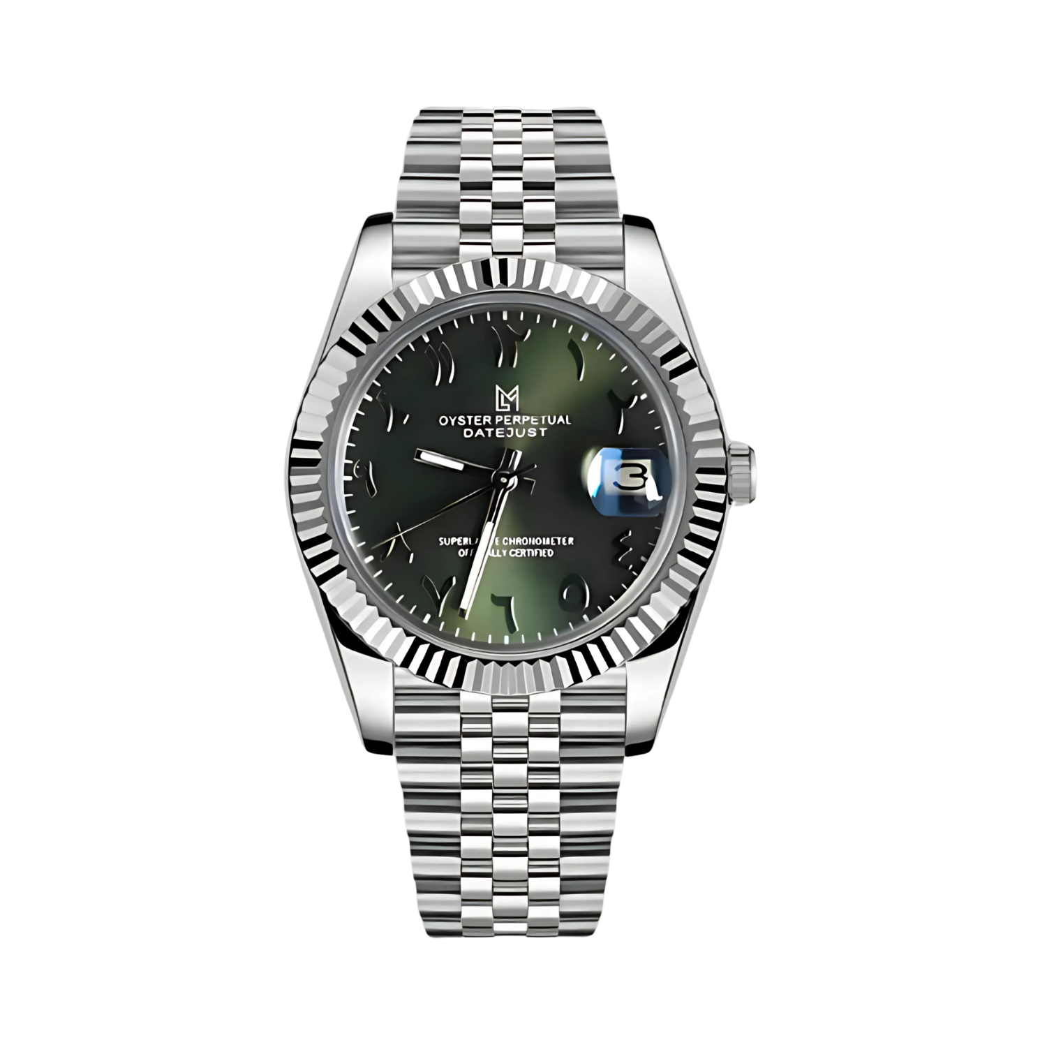 Mod Datejust Arabic Dial Olive