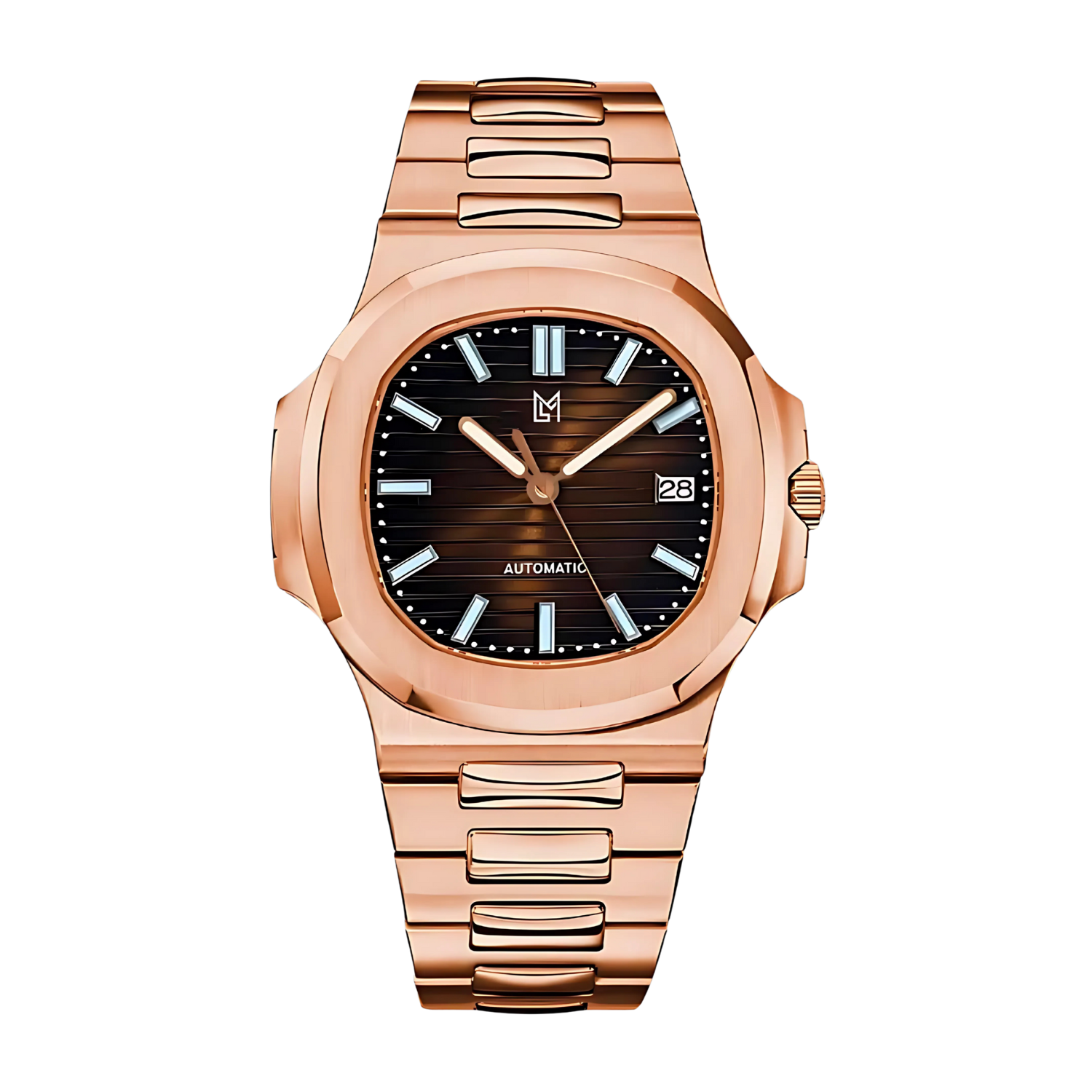 Mod Nautilus Or Rose Marron