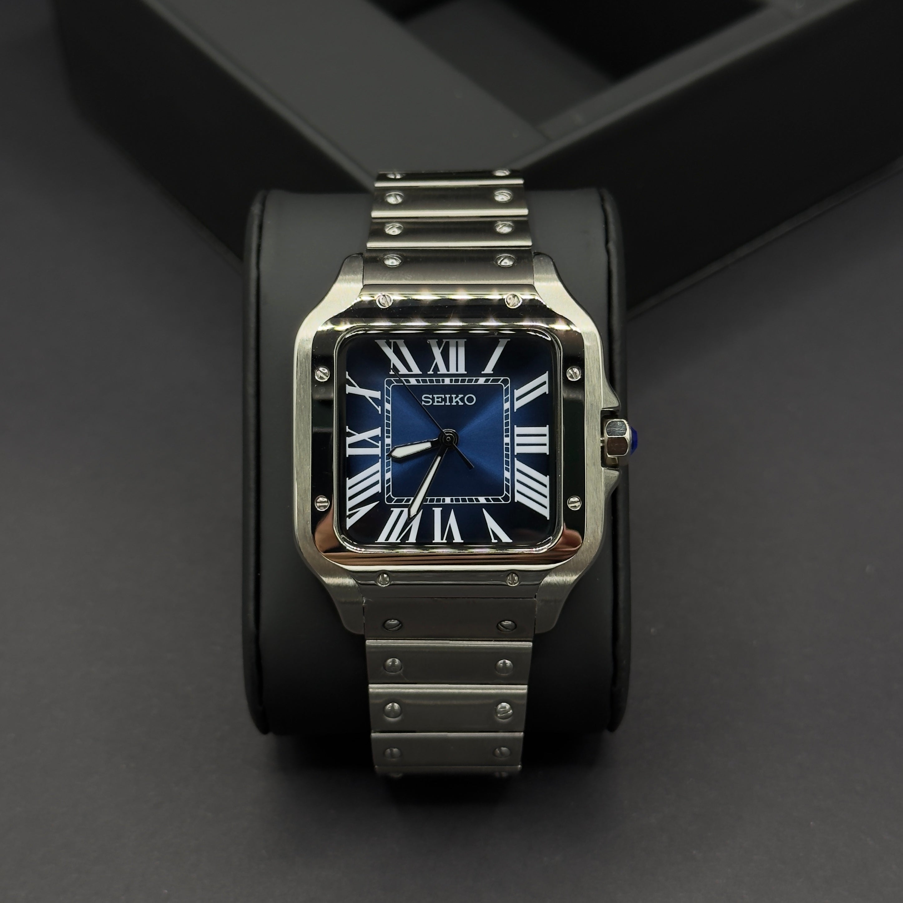 Seiko Cartier Santos Bleu