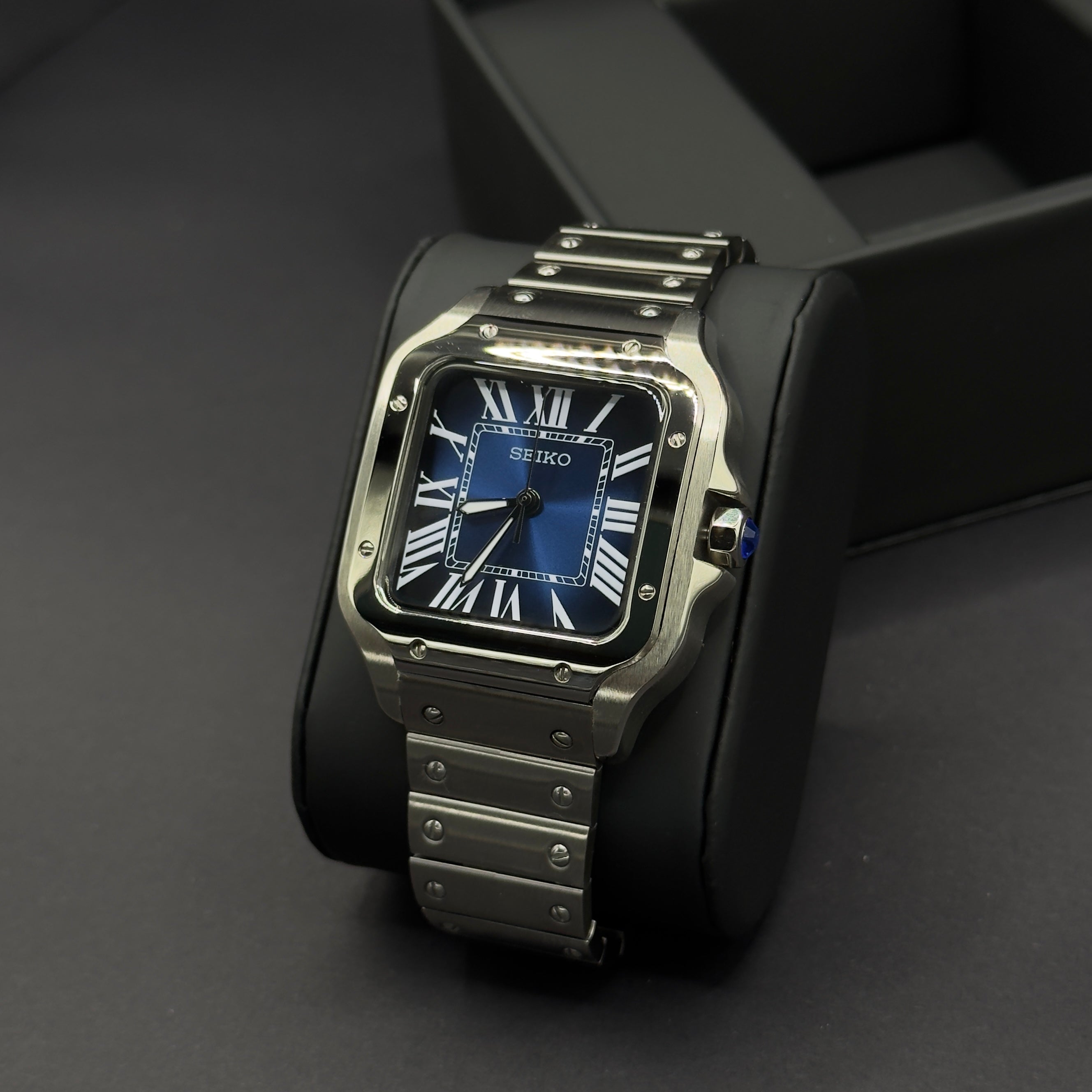 Seiko Cartier Santos Bleu