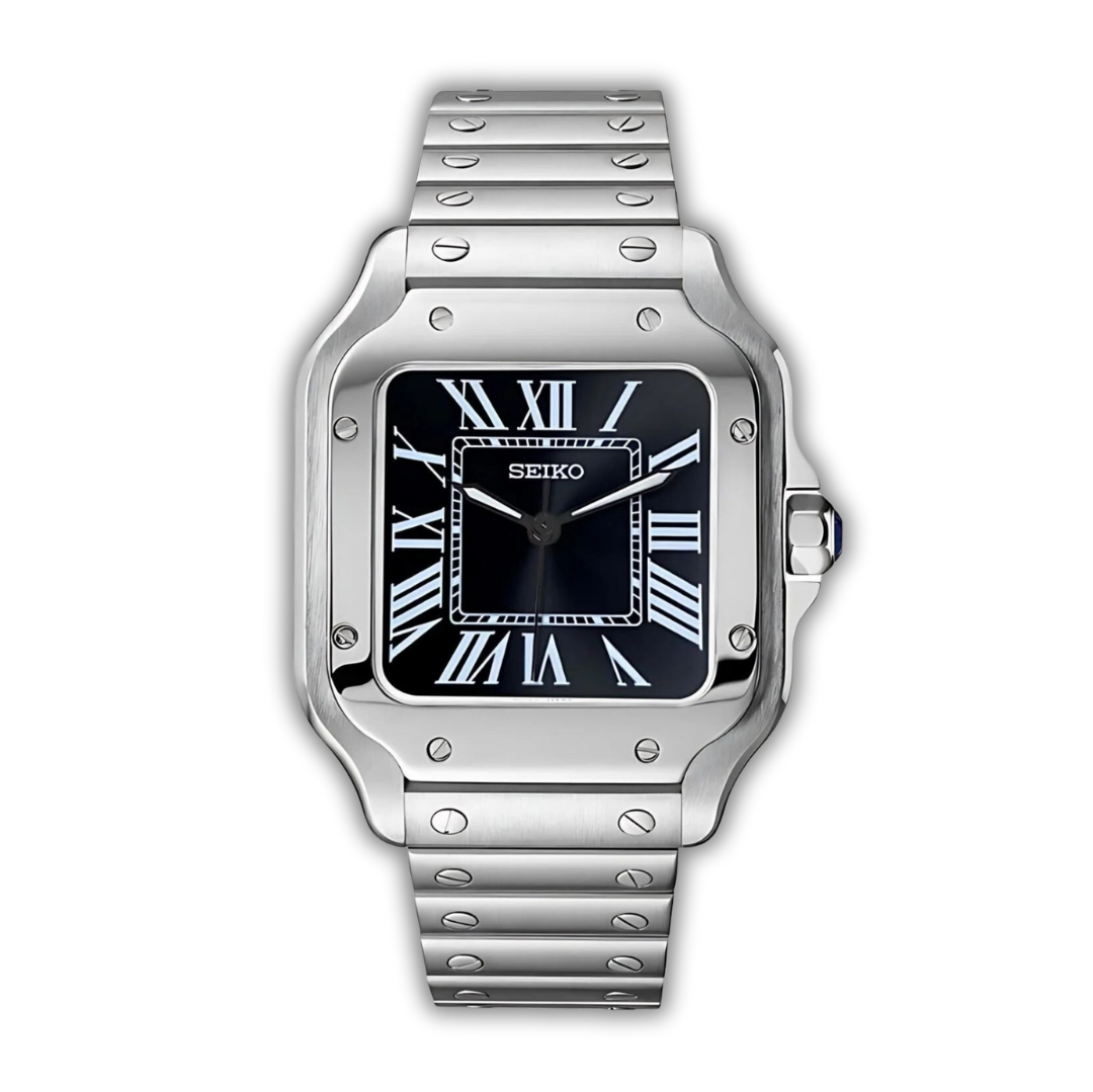 Seiko Cartier Santos Noir