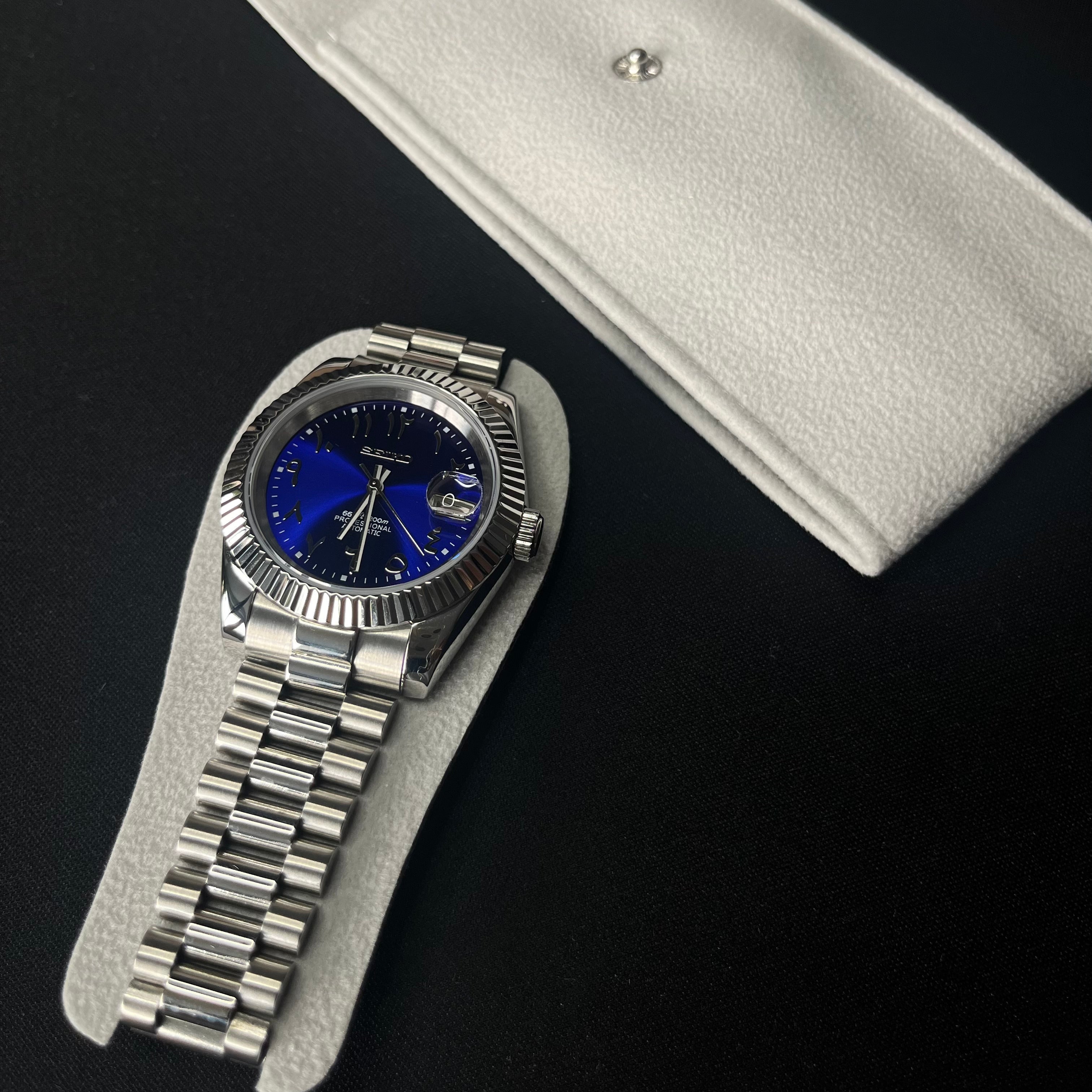 Seiko Datejust Arabic Dial Bleu - Luxury Mods