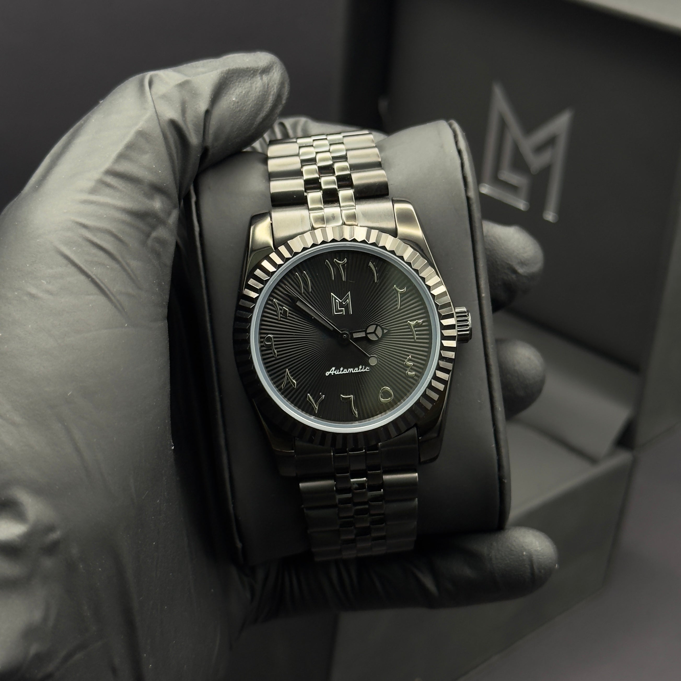 Seiko Mod Arabic Dial Full Black