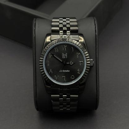 seiko arabic full black​
