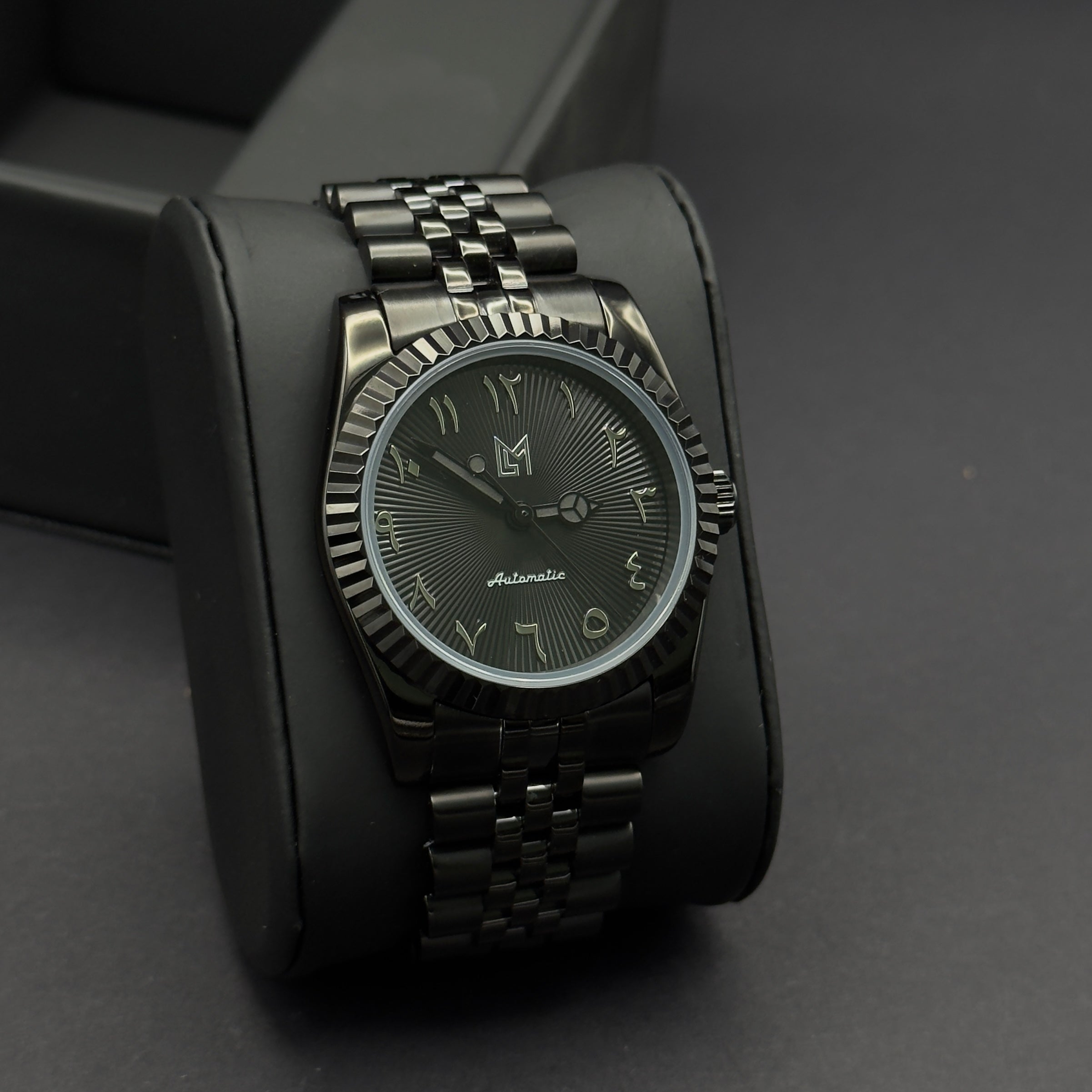 Seiko Mod Arabic Dial Full Black
