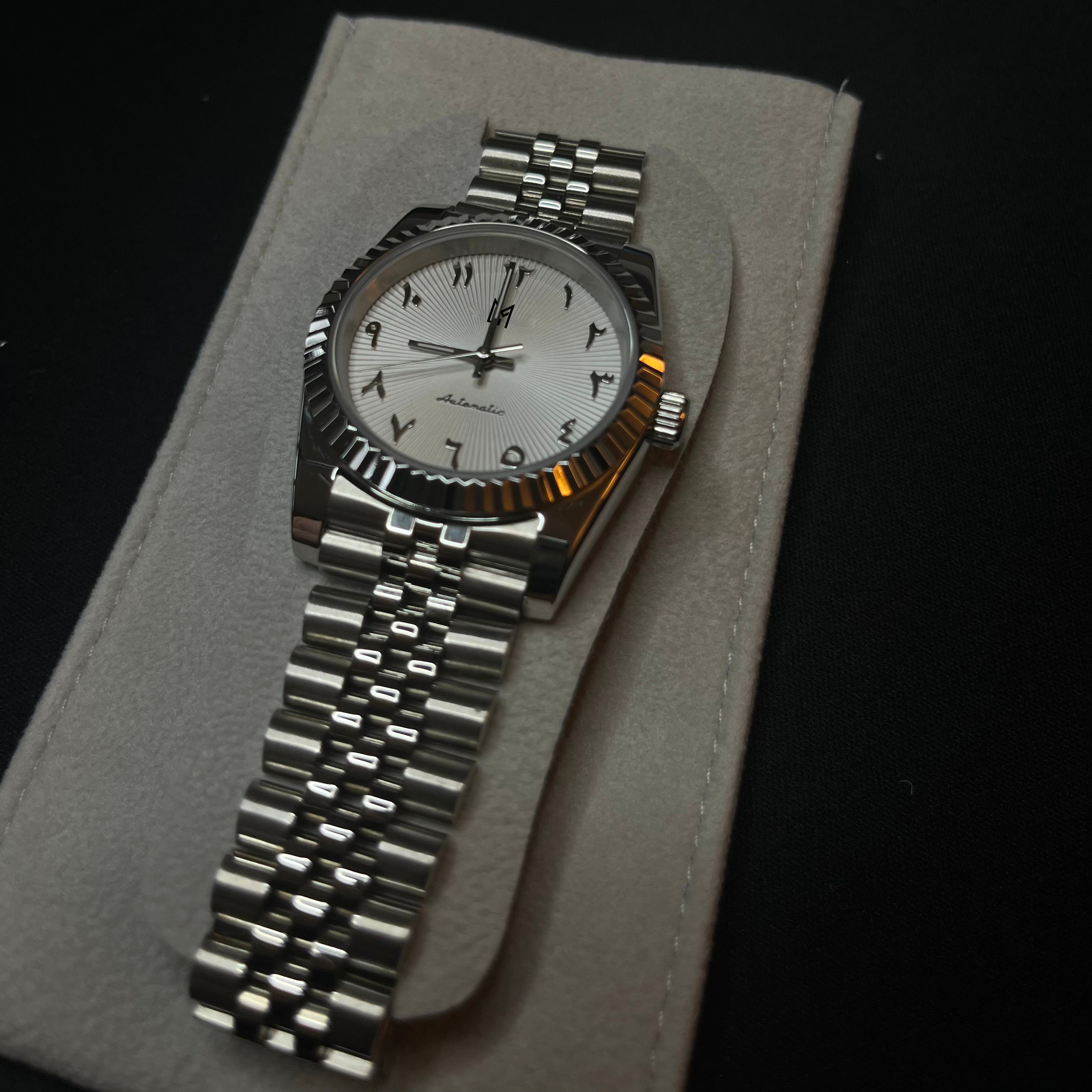 Mod Datejust Arabic Dial Light Blanc