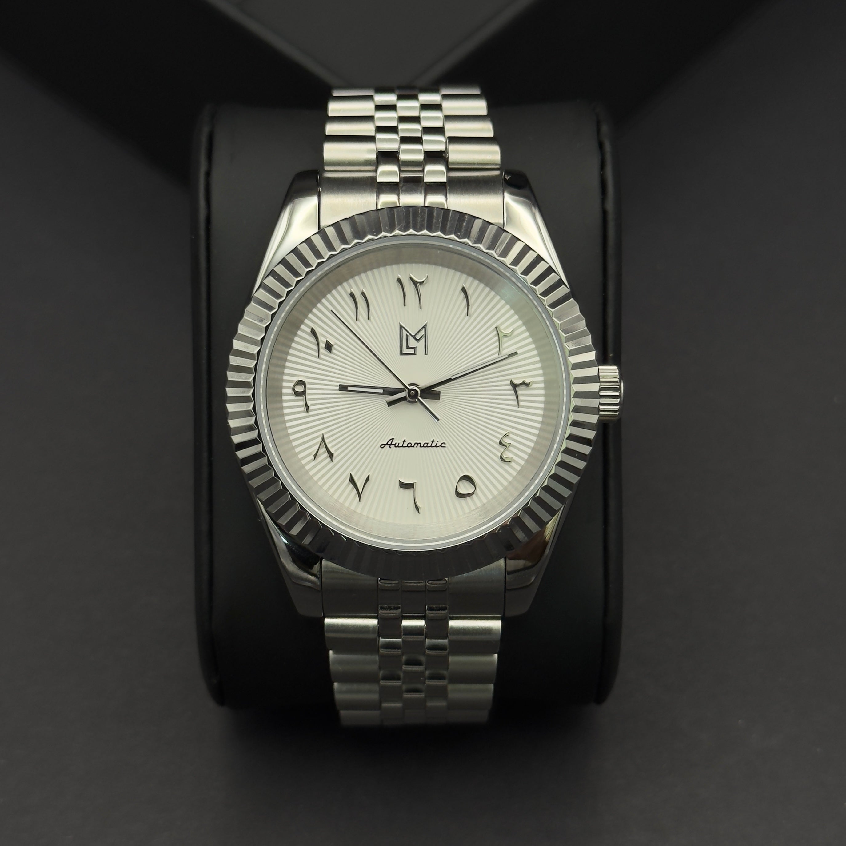 Seiko Mod Datejust Arabic Dial Light Blanc