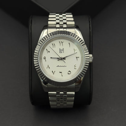 seiko arabic blanc​
