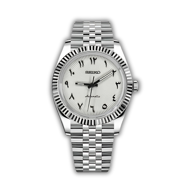 Seiko Datejust Arabic Dial Light Blanc