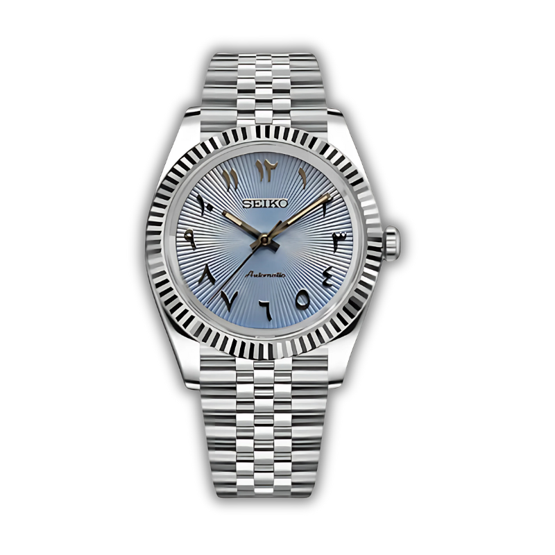 Seiko Datejust Arabic Dial Light Blue