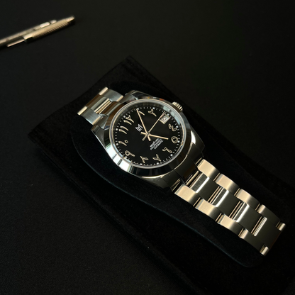 Mod Datejust Arabic Dial Lisse Noir