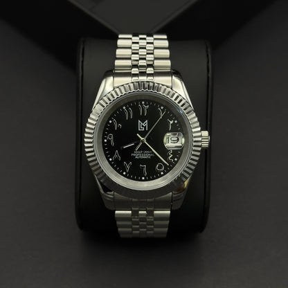 seiko mod arabic dial noir​