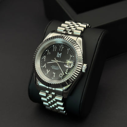 seiko arabic dial cadran noir​