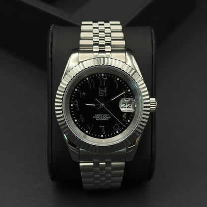 seiko arabic dial noir