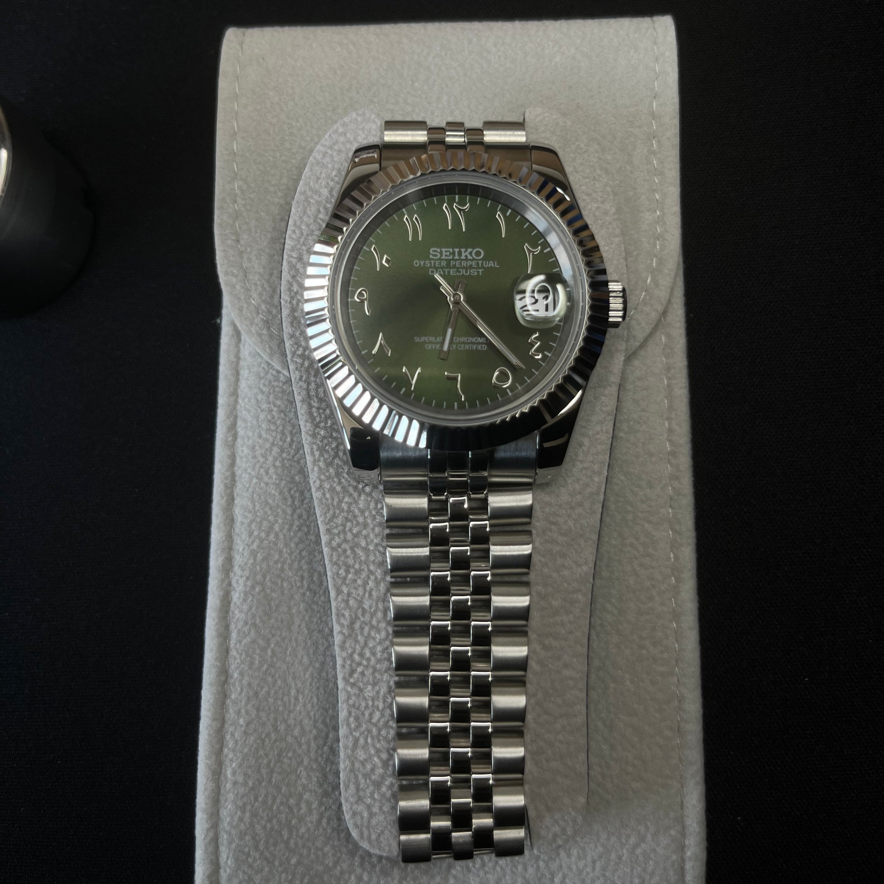 Seiko Mod Datejust Olive - Luxury Mods