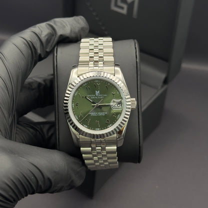 seiko arabic olive green​