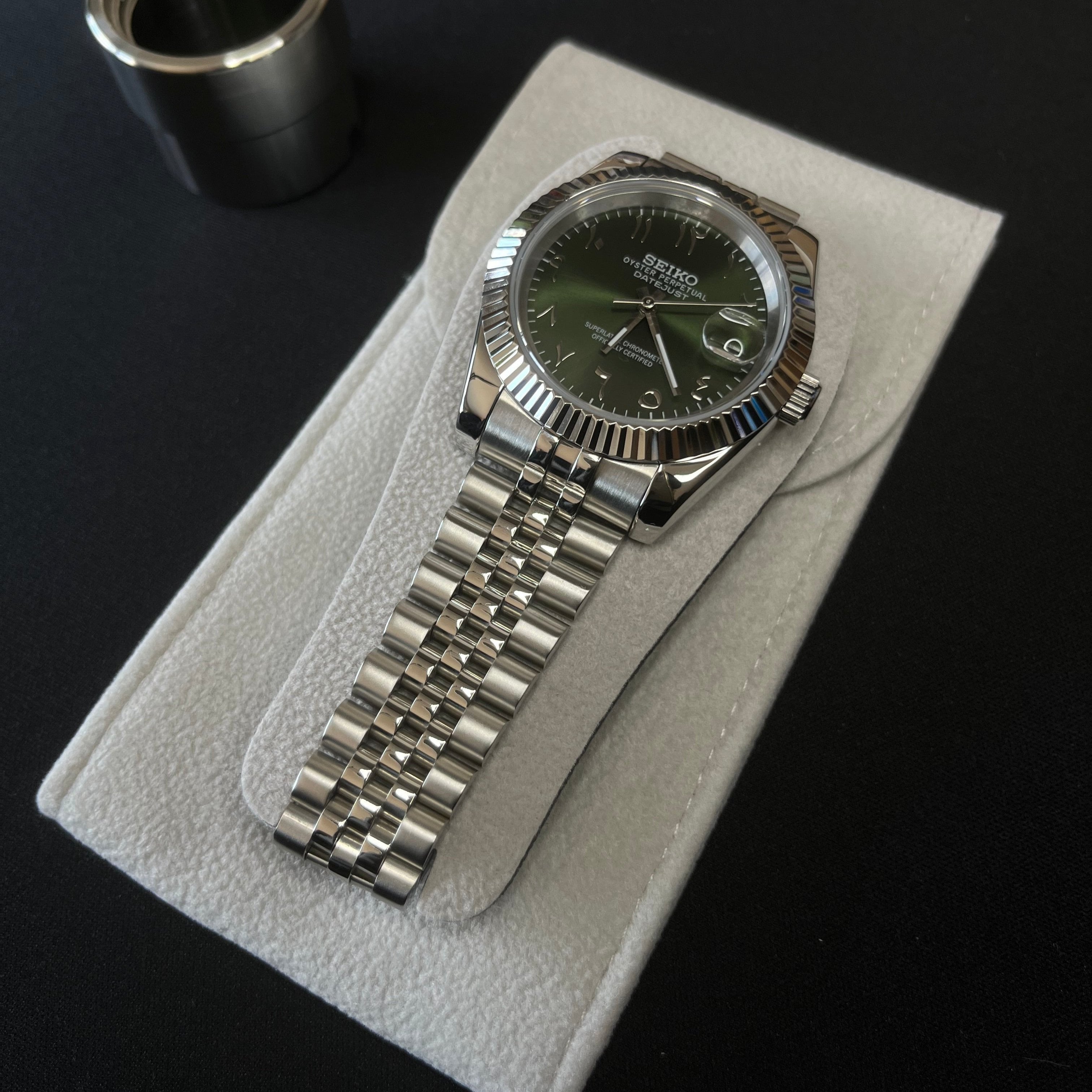 Seiko Mod Datejust Olive - Luxury Mods