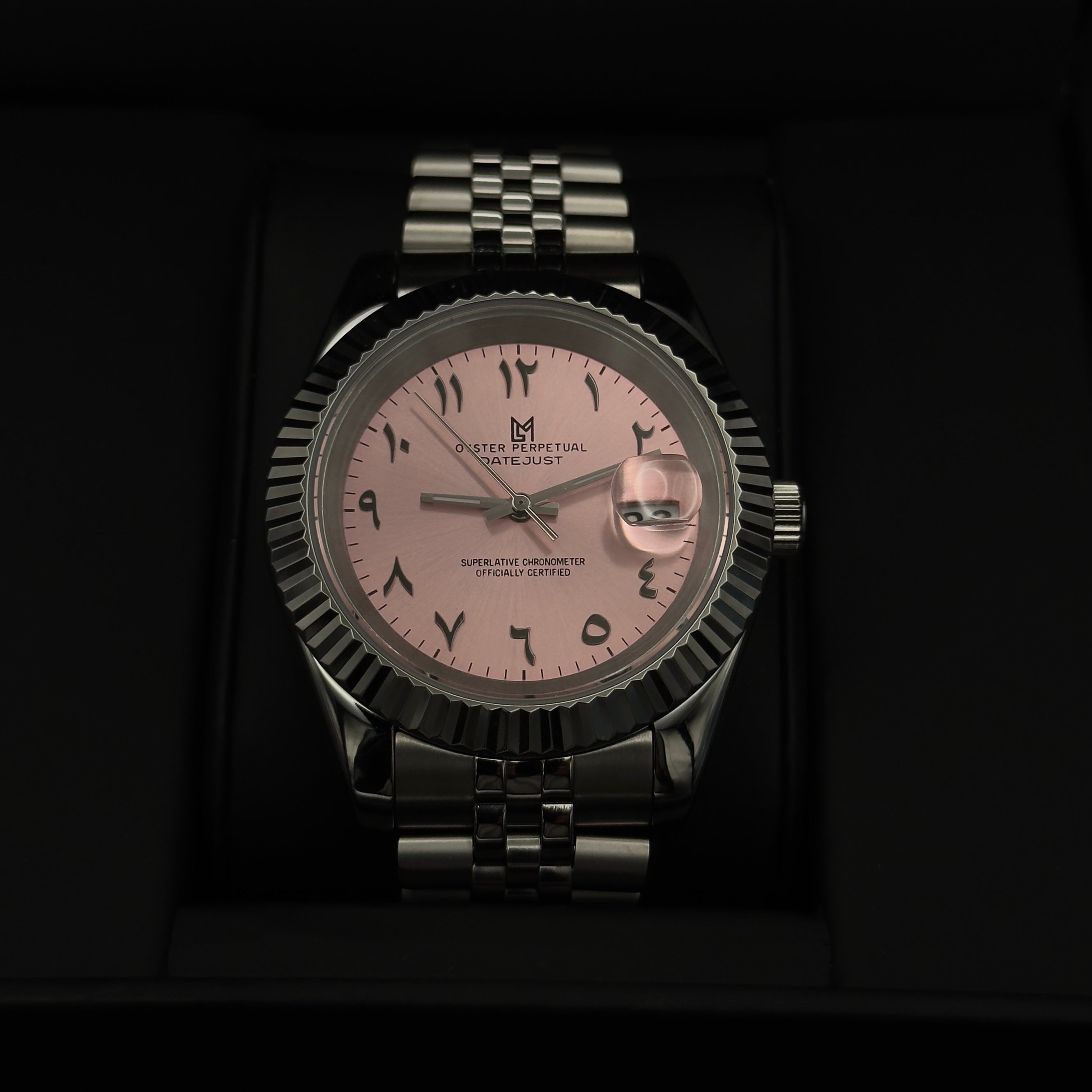 Seiko Mod Datejust Arabic Dial Rose