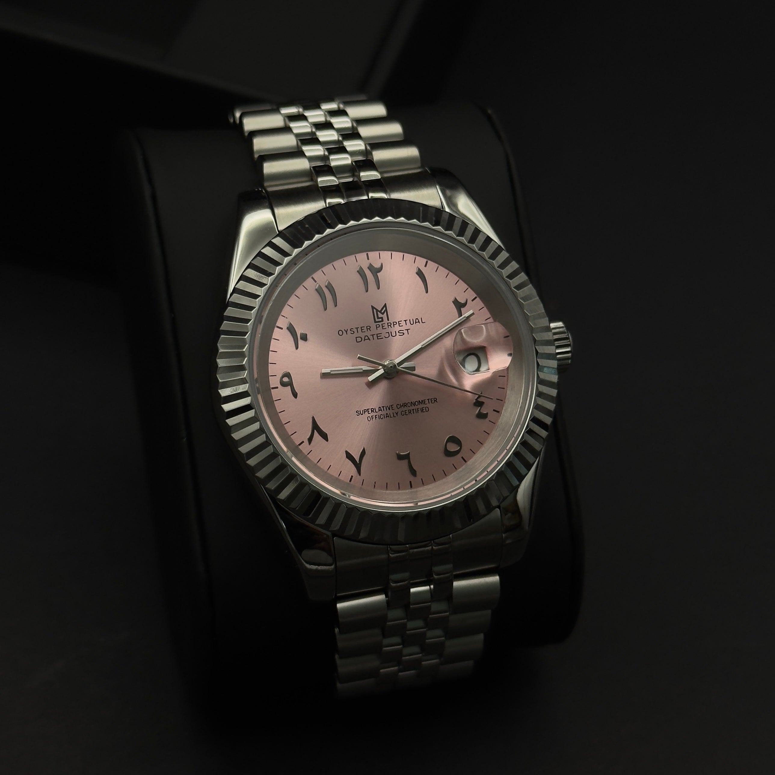 Seiko Mod Datejust Arabic Dial Rose