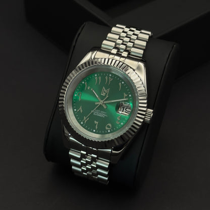 seiko arabic dial green