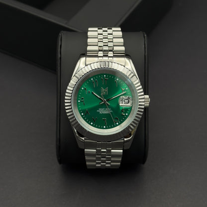 seiko arabic dial green