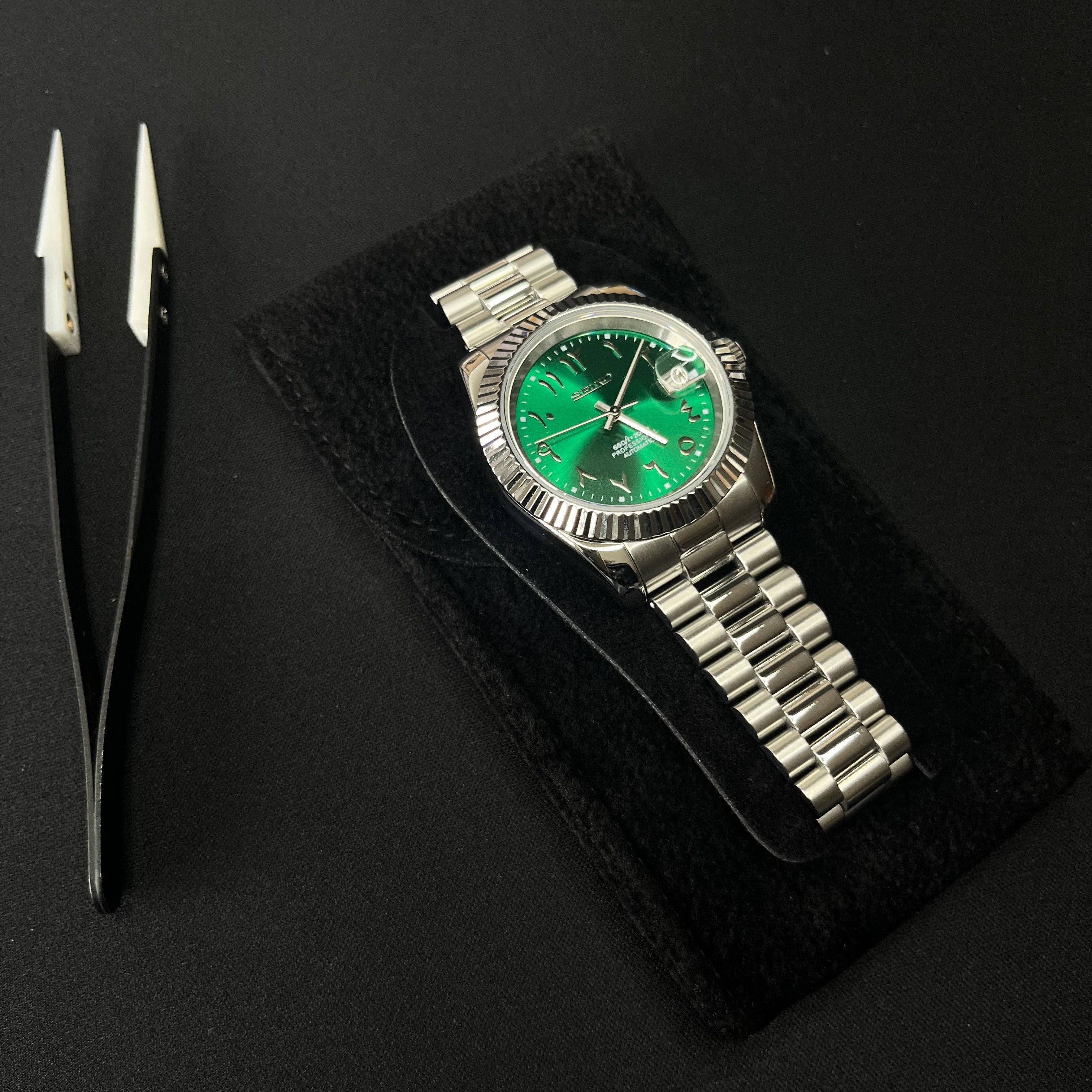 Seiko Datejust Arabic Dial Verte - Luxury Mods