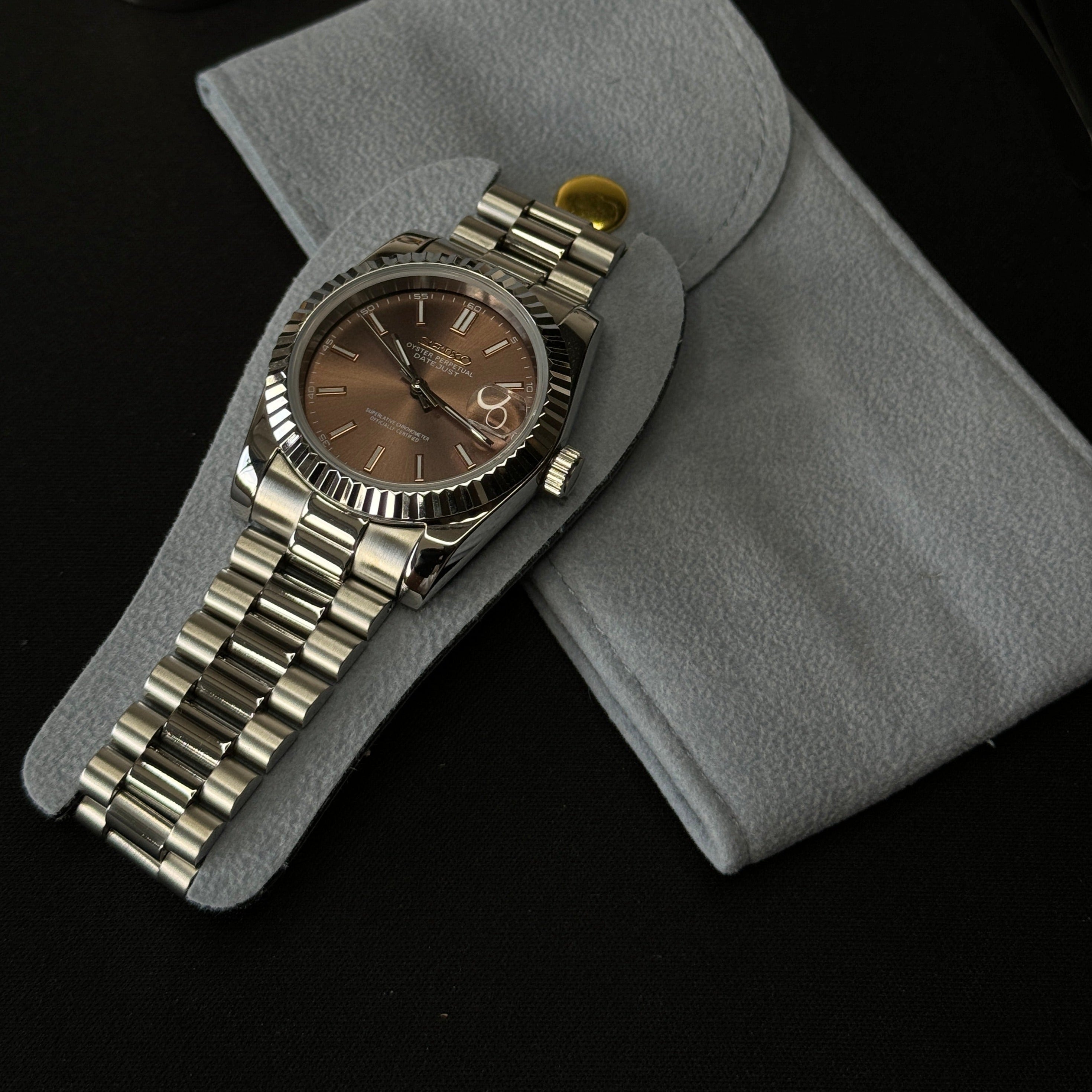 Seiko Datejust Marron - Luxury Mods